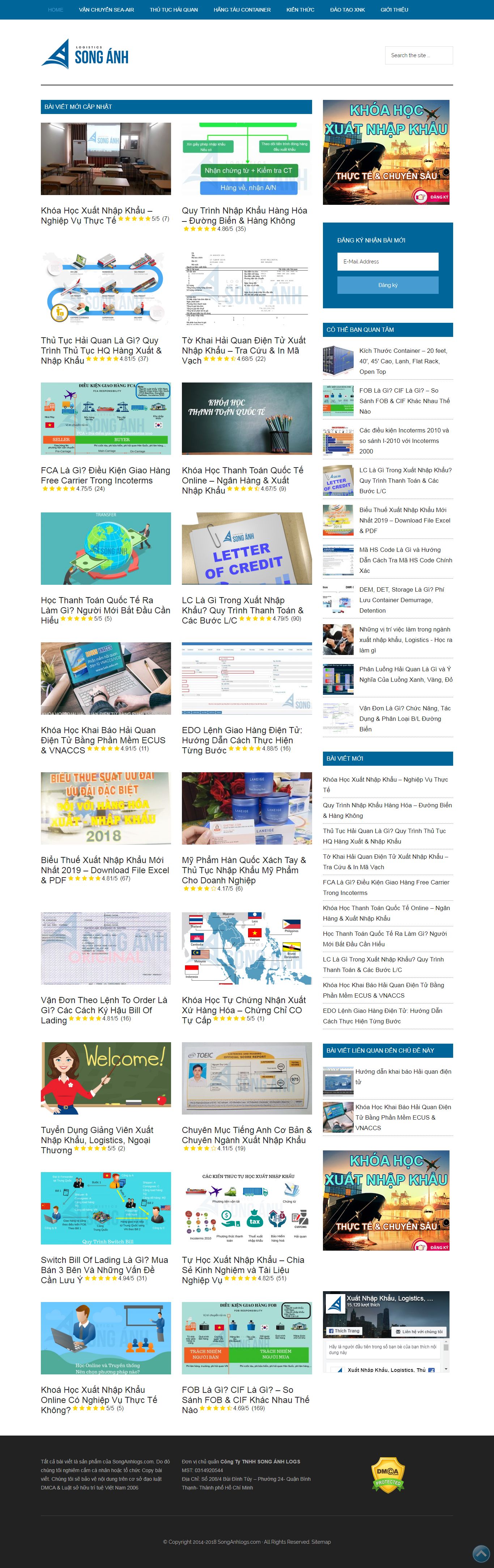 Thiết kế Web xuất nhập khẩu -