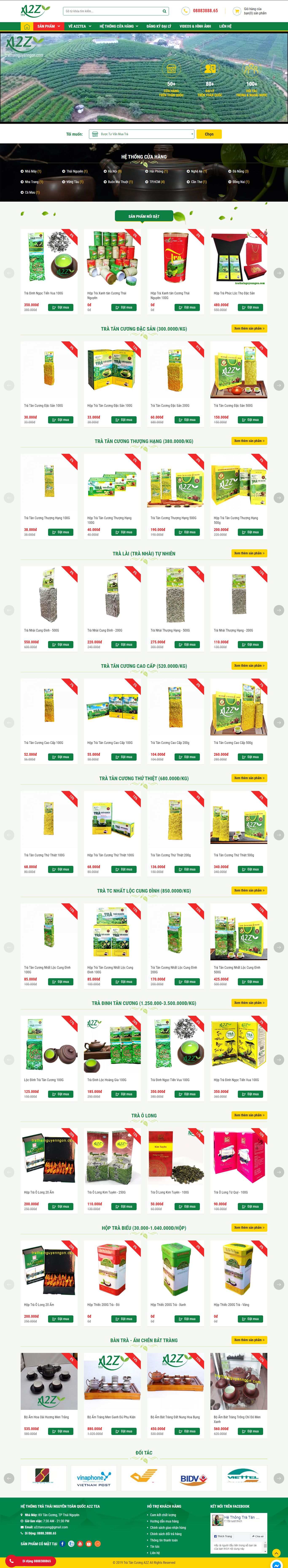 Thiết kế Web bán chè - trathainguyenngon.com