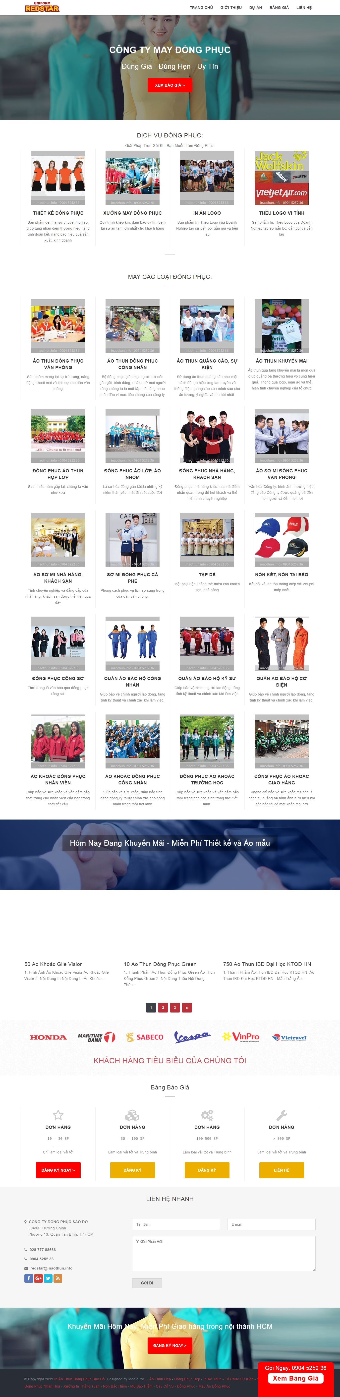 Thiết kế Web may áo thun - www.inaothun.info