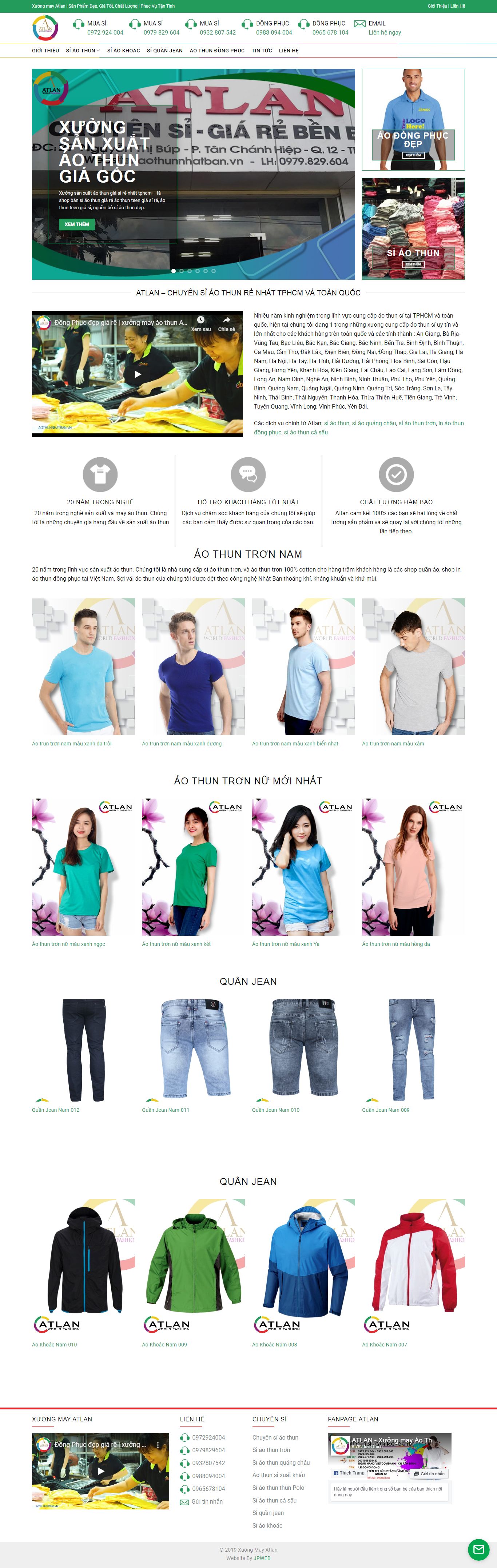 Thiết kế Web may áo thun - aothunnhatban.vn