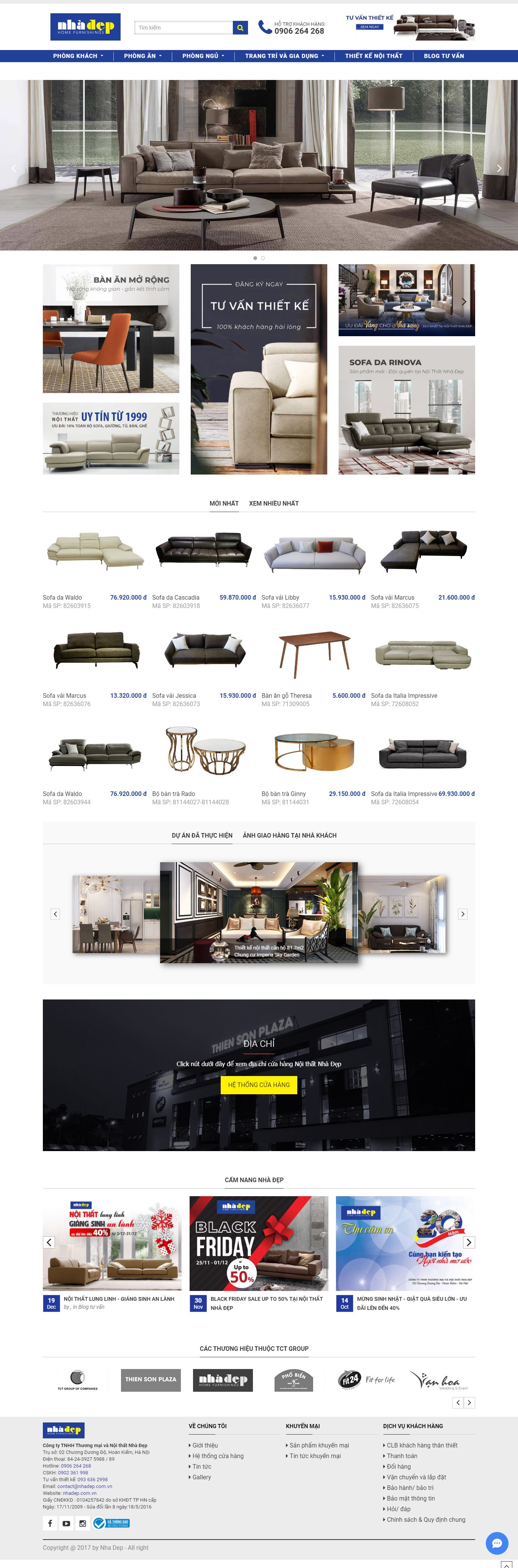 Thiết kế Web đồ nội thật -