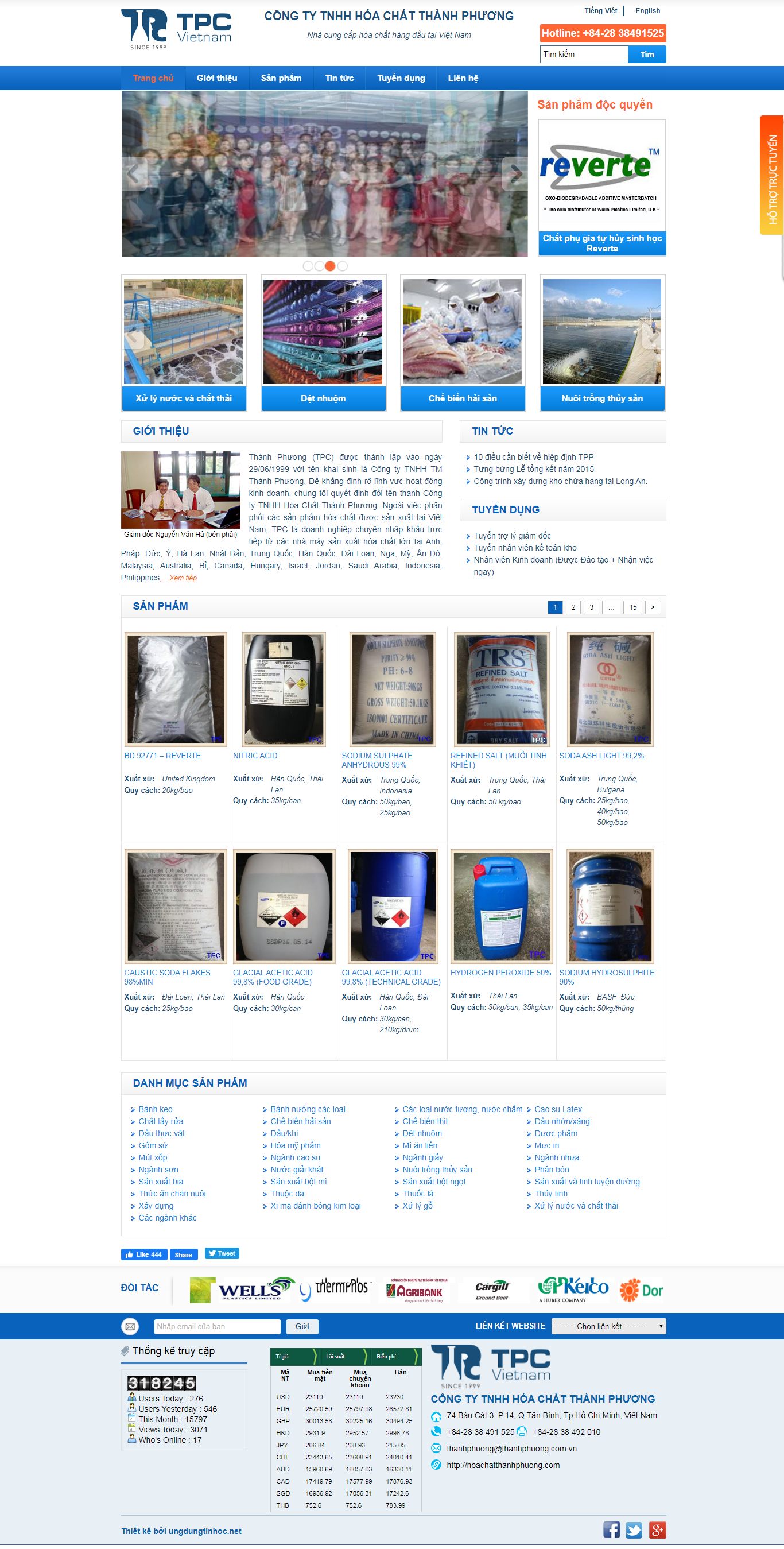 Thiết kế Web Hóa Chất - hoachatthanhphuong.com