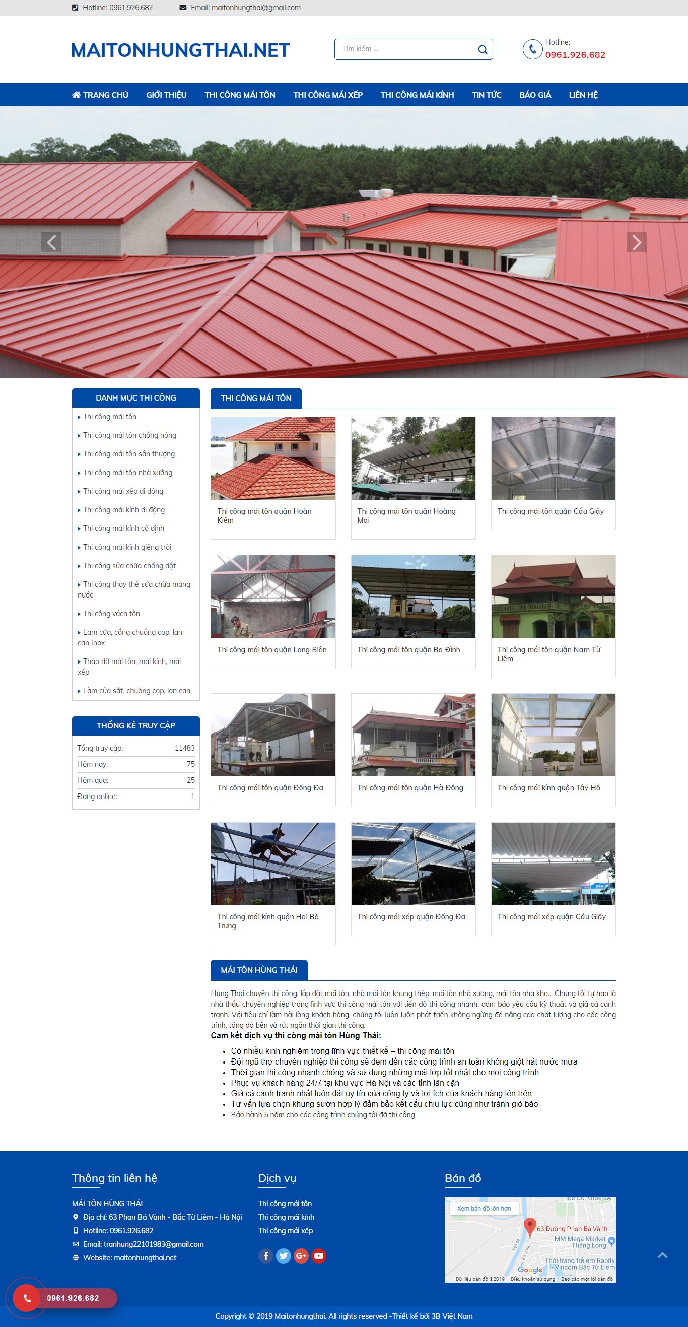 Thiết kế Web cơ khí - maitonhungthai.net
