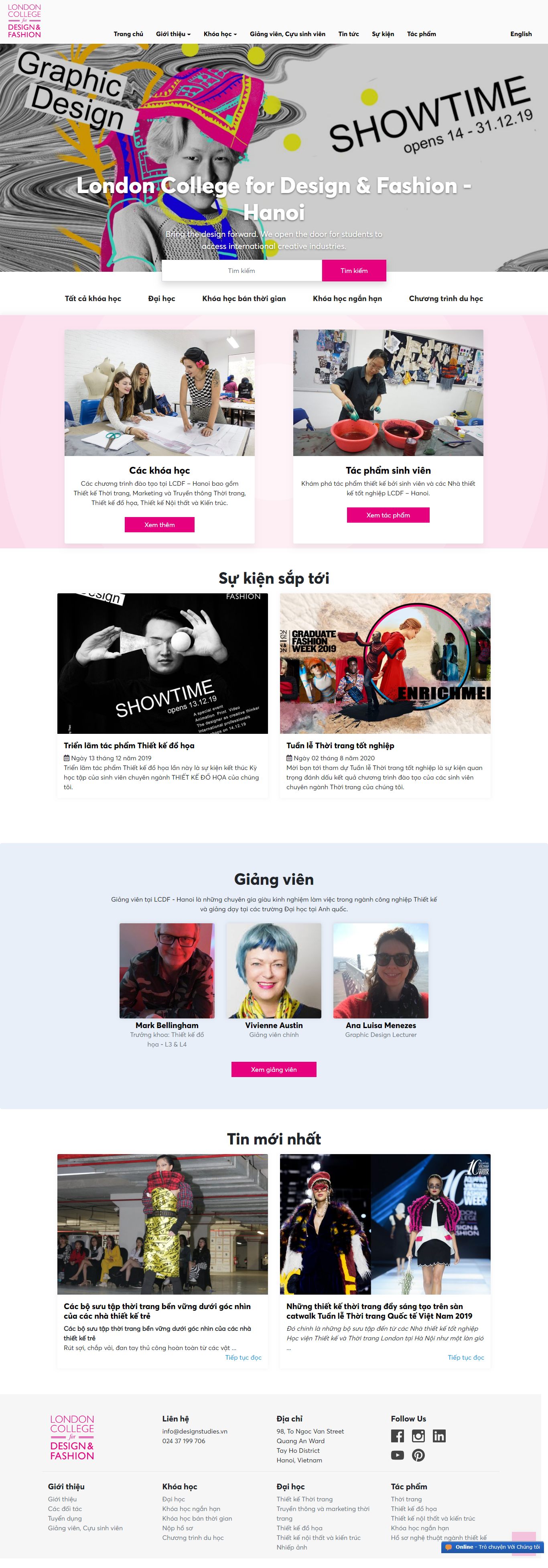 Thiết kế Web thiết kế thời trang - www.designstudies.vn