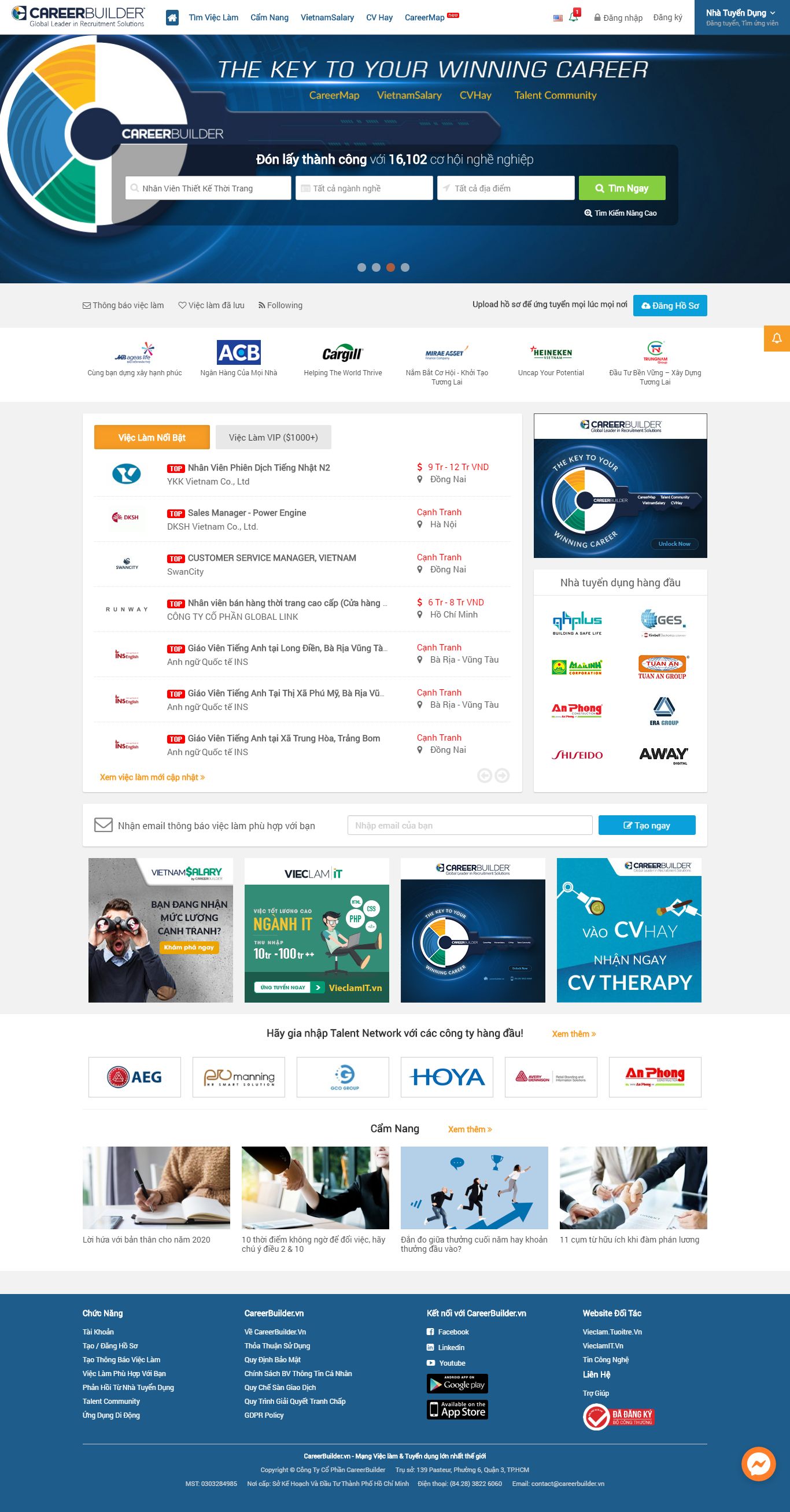 Thiết kế Web thiết kế thời trang - careerbuilder.vn