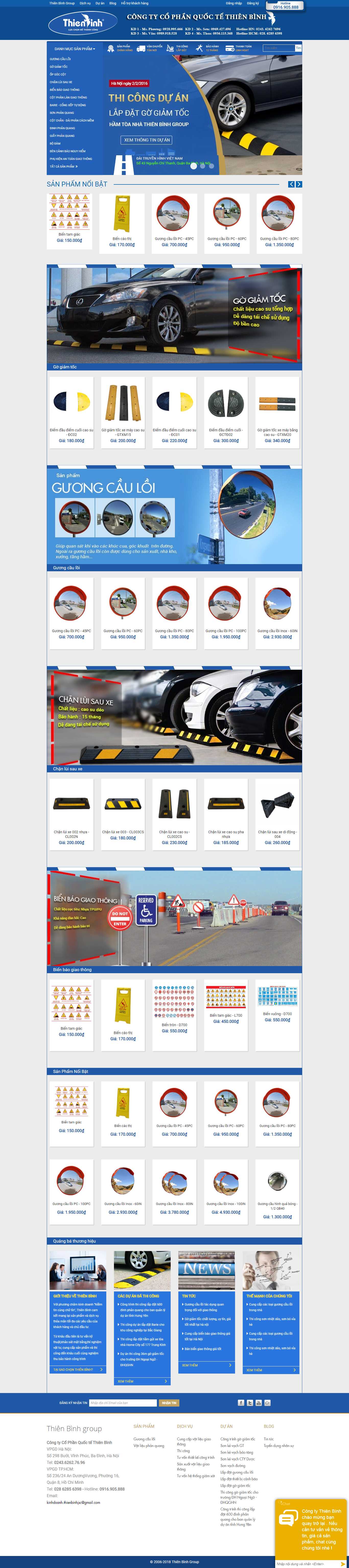 Thiết kế Web vật tư giao thông - www.thietbiantoangiaothong.com