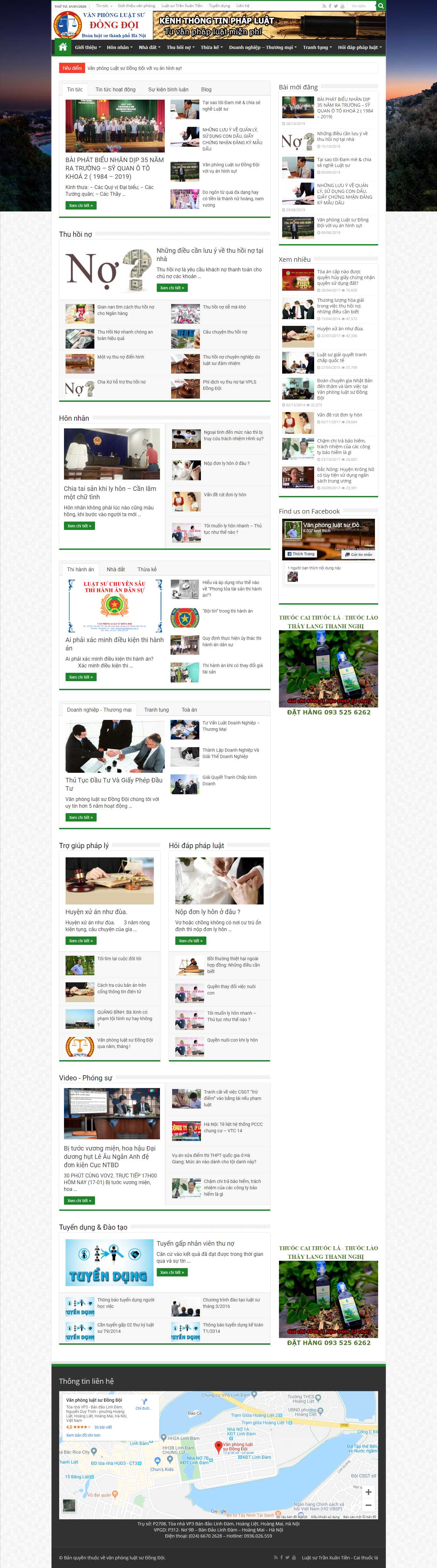 Thiết kế Web văn phòng luật sư - dongdoilaw.vn