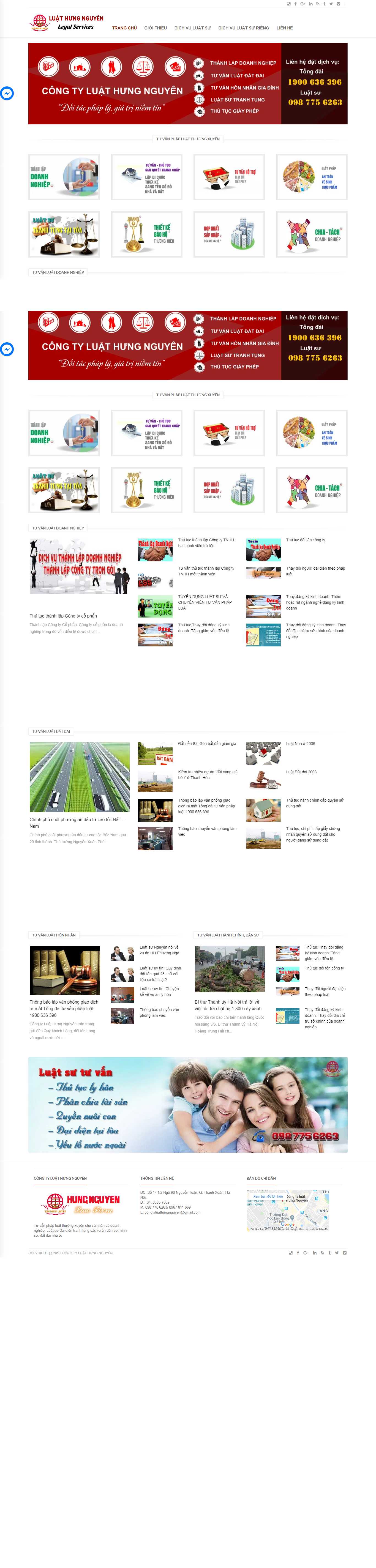 Thiết kế Web văn phòng luật sư - dichvutuvanluat.com