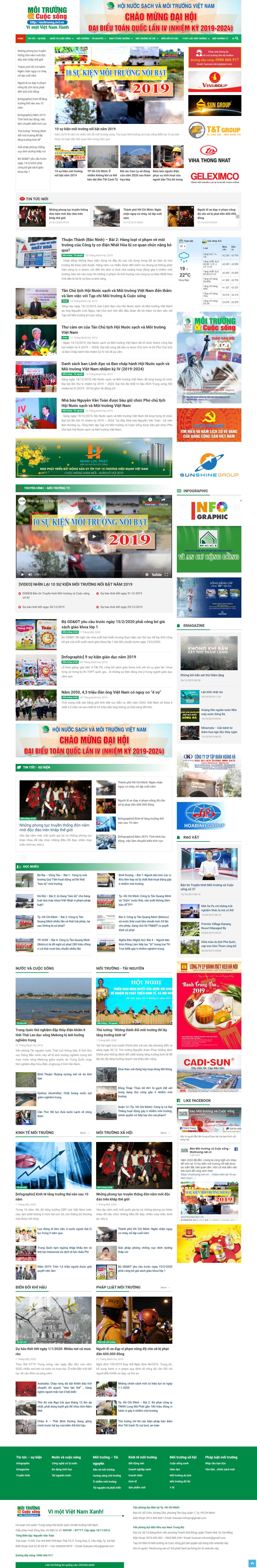 Thiết kế Web môi trường - moitruong.net.vn