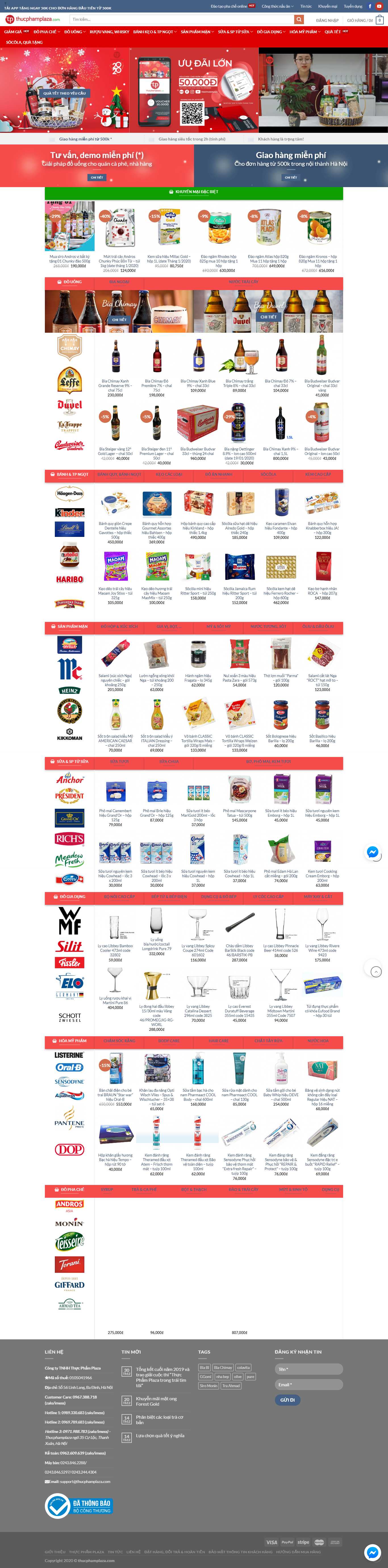 Thiết kế Web bánh kẹo - thucphamplaza.com