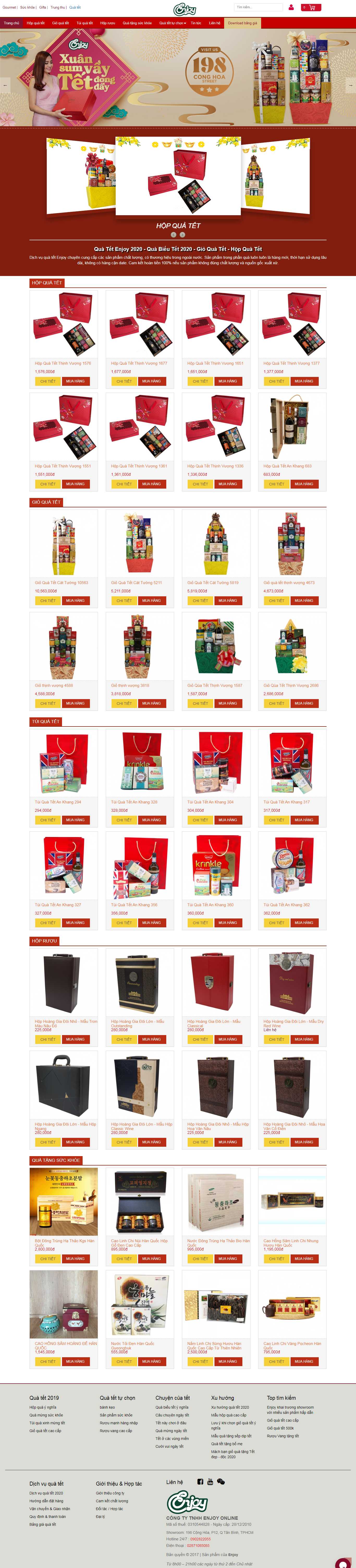 Thiết kế Web hàng tết - quatet.enjoy.vn