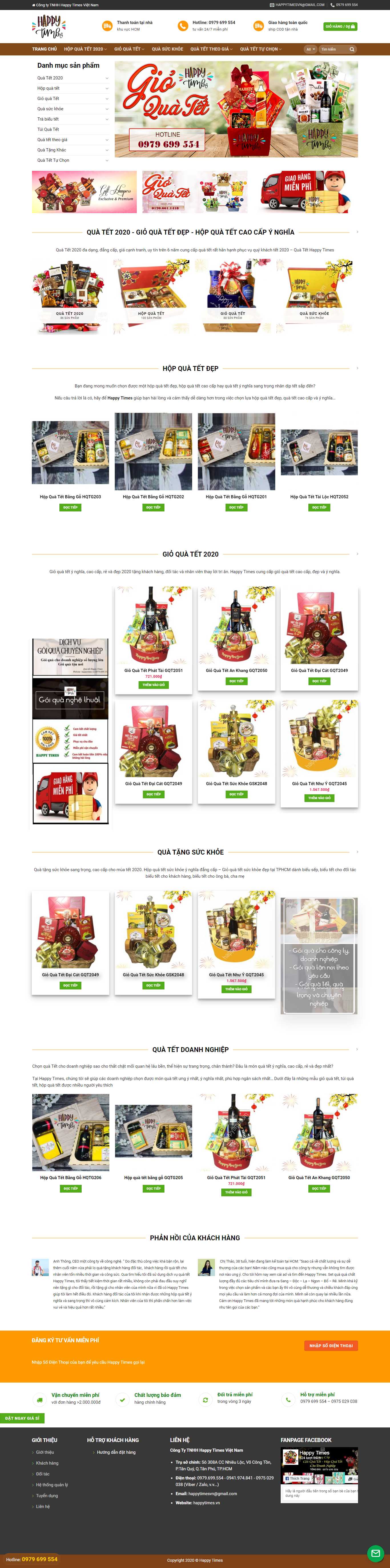 Thiết kế web quà tết - happytimes.vn