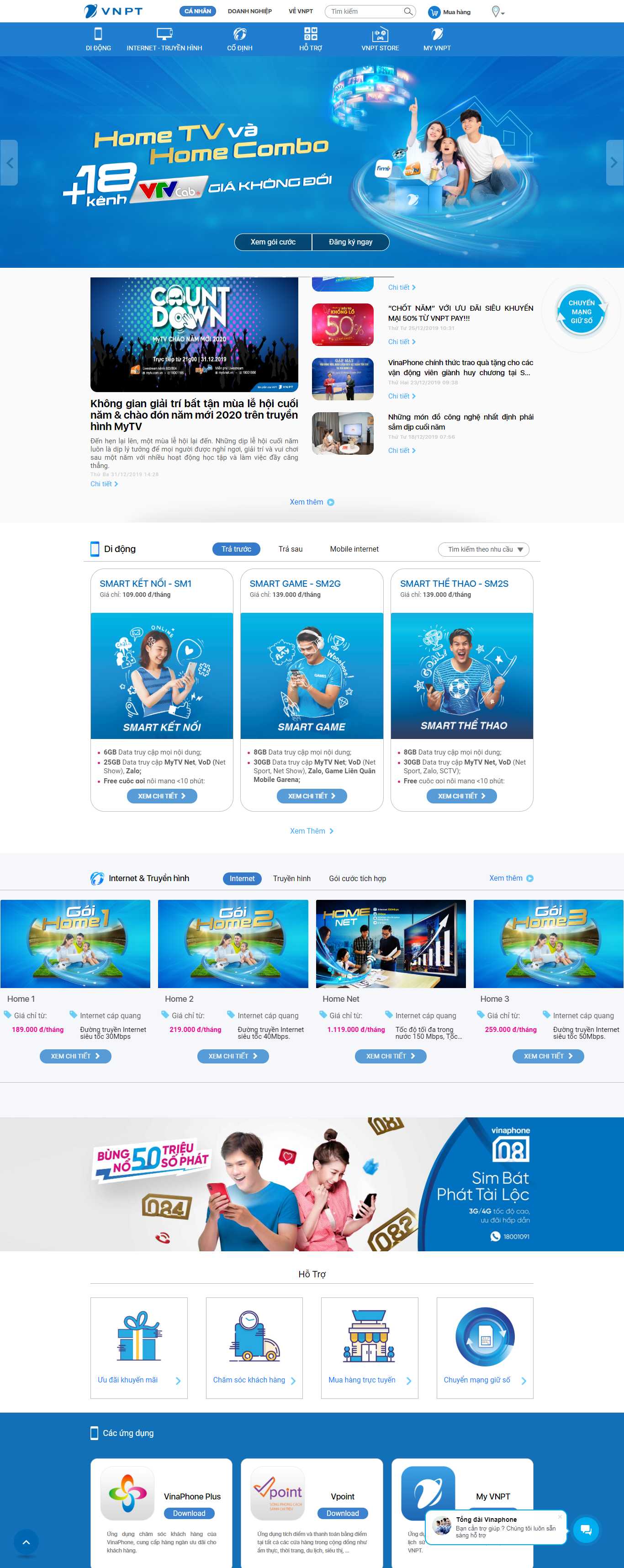 Thiết kế web viễn thông - vnpt.com.vn