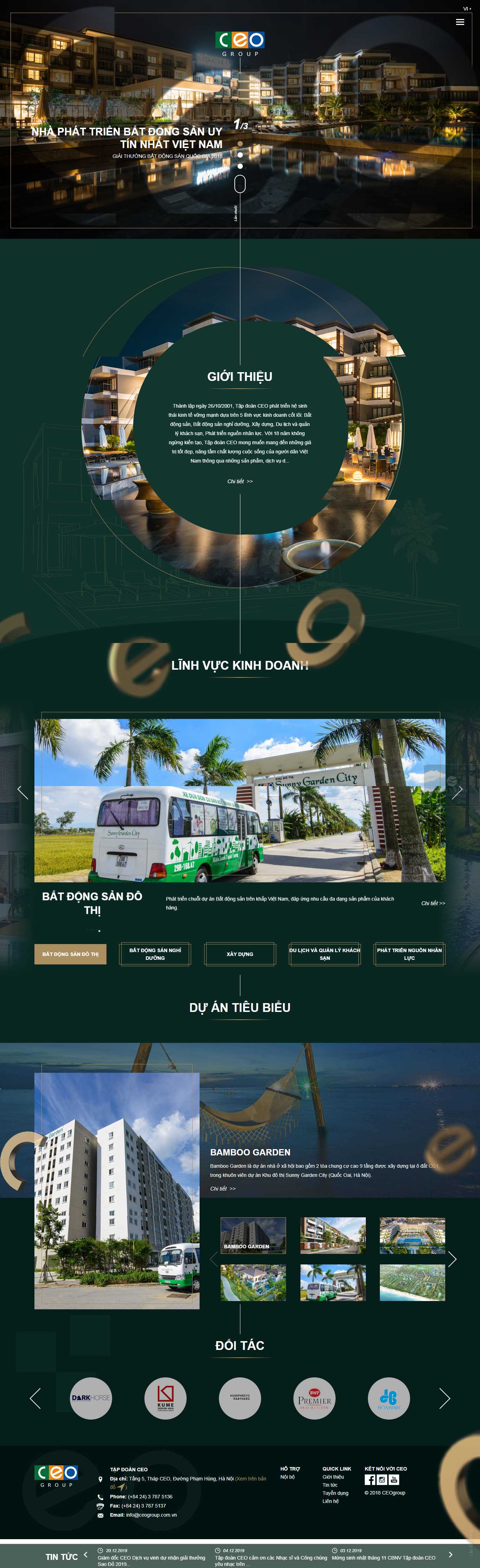 Thiết kế web tập đoàn - ceogroup.com.vn