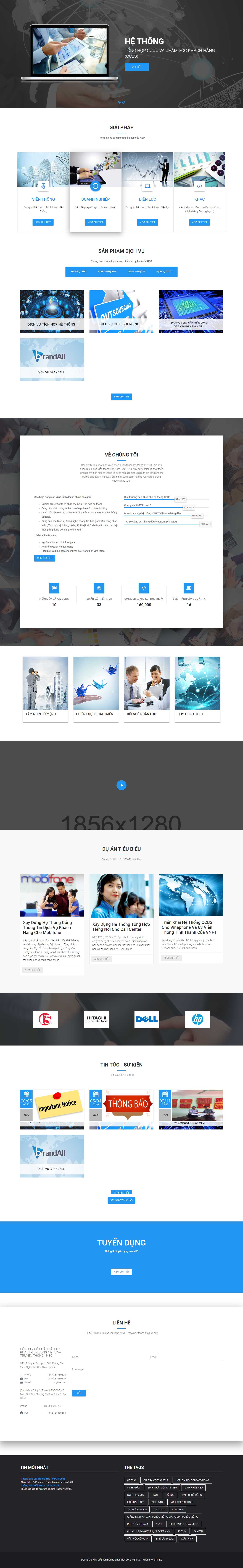 Thiết kế web công ty - www.neo.com.vn