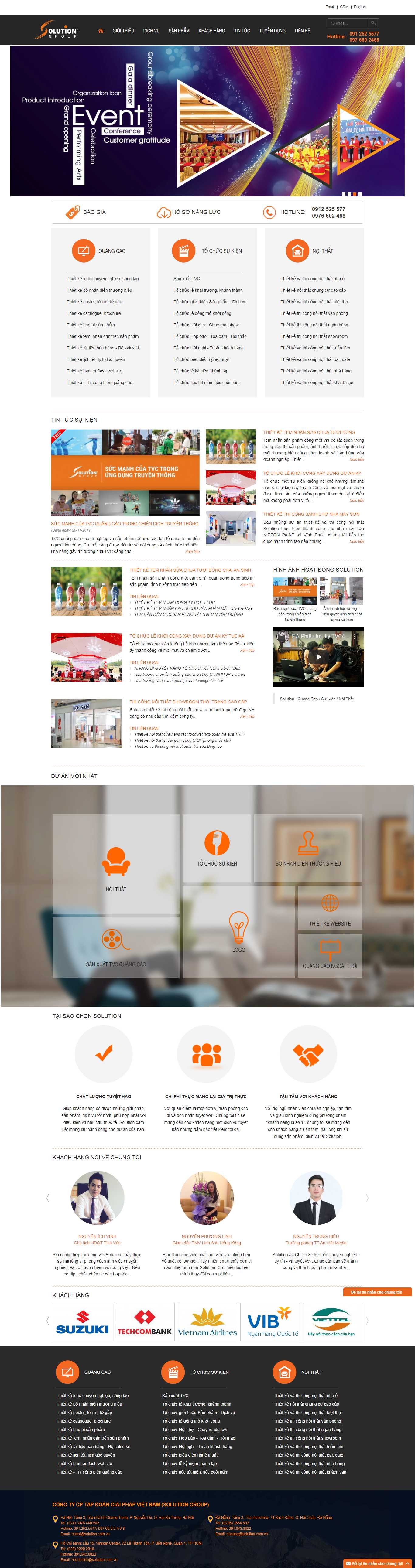 Thiết kế web công ty - solution.com.vn