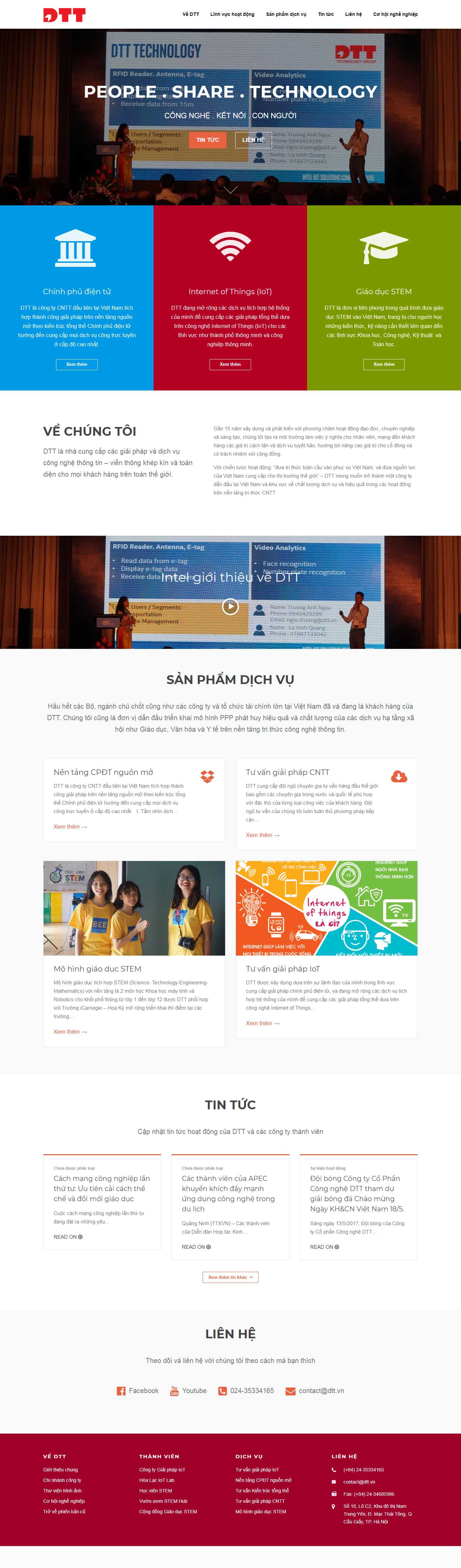 Thiết kế web giá tốt - dtt.vn