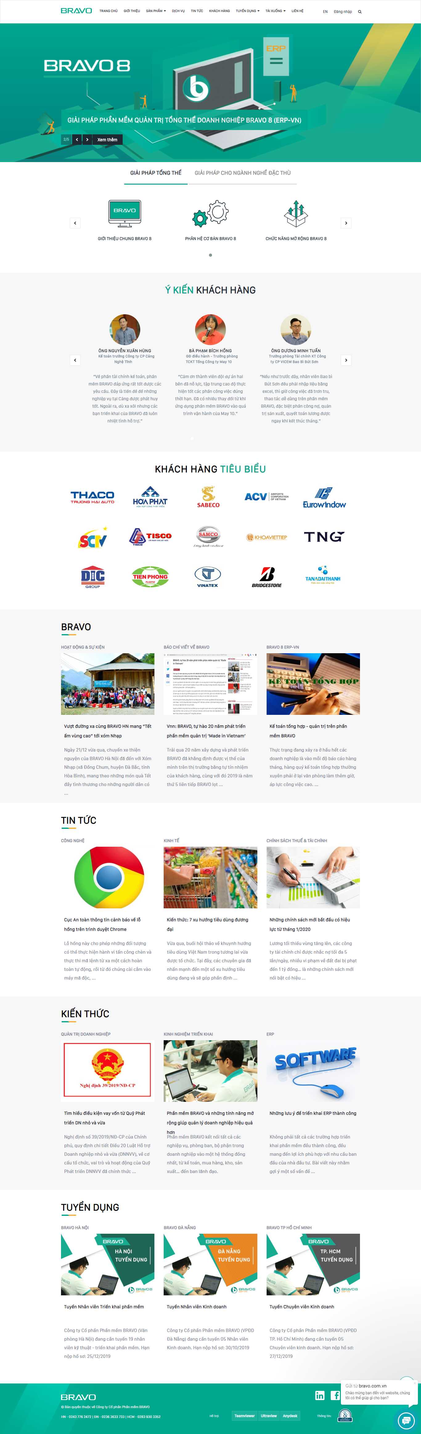 Thiết kế web theo yêu cầu - www.bravo.com.vn