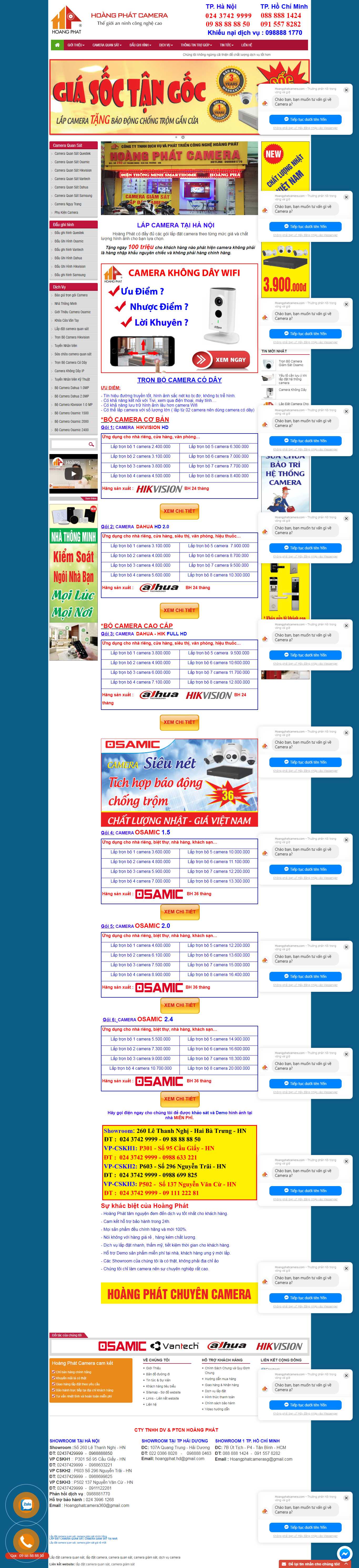 Thiết kế web lắp đặt camera - www.vienthonghoanggia.com
