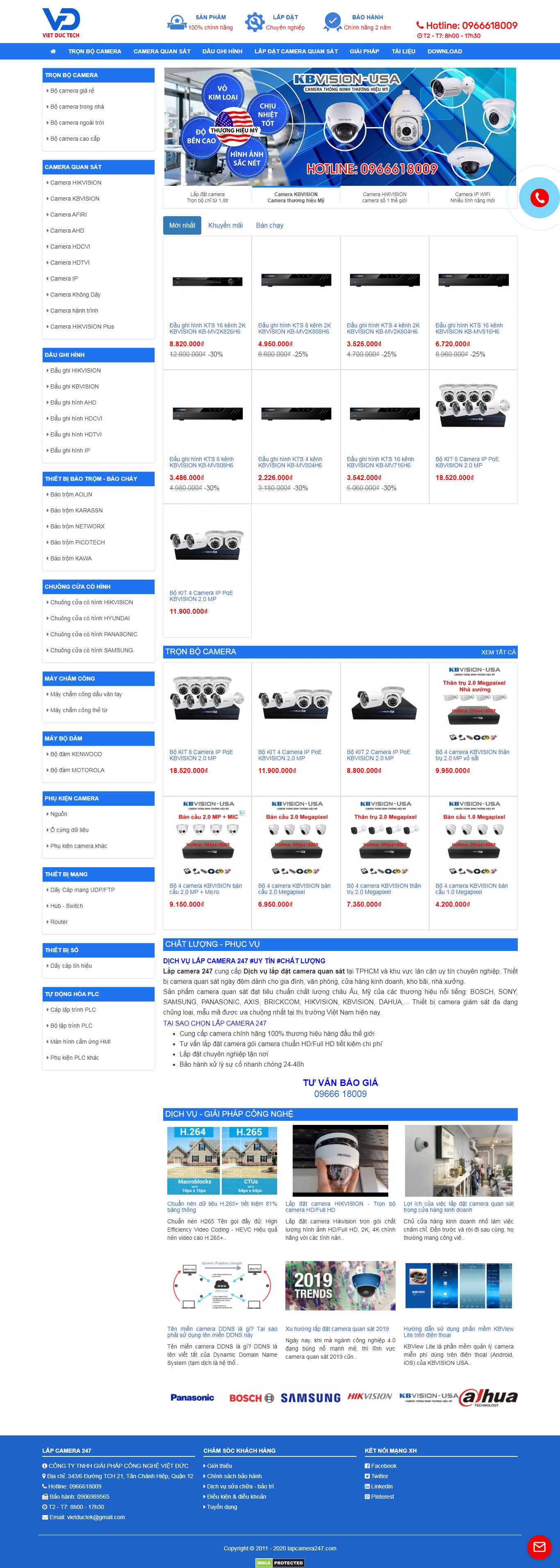 Thiết kế web lắp đặt camera - lapcamera247.com