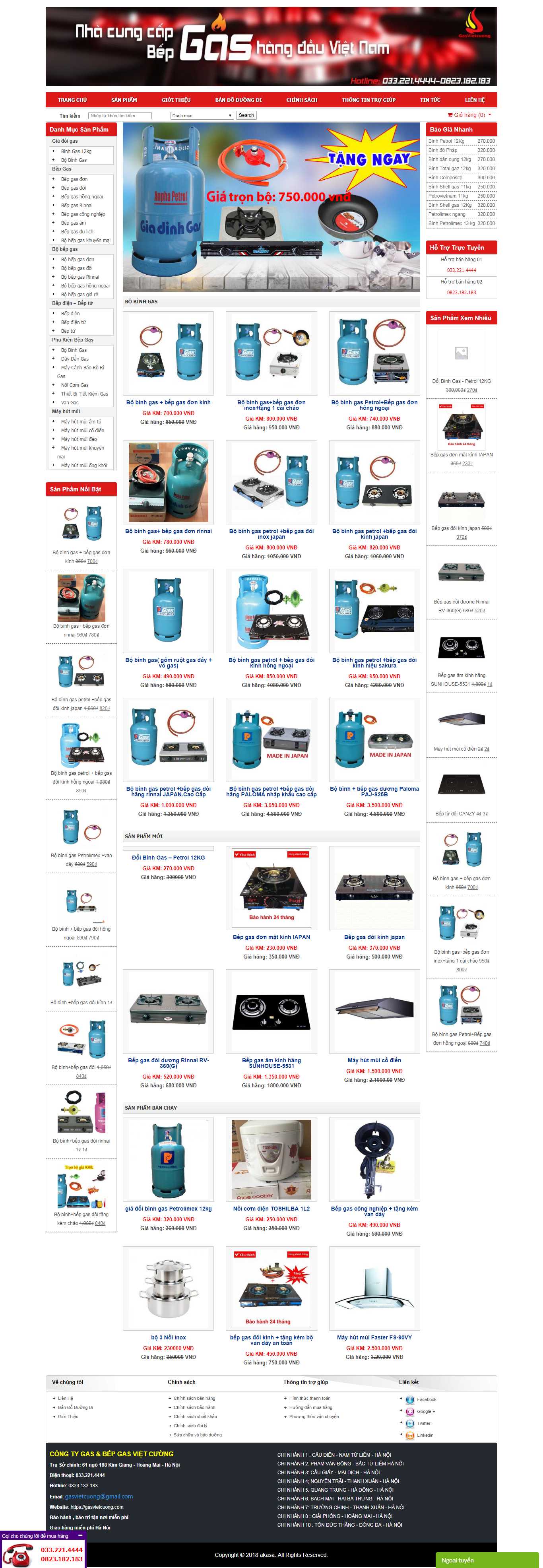 Thiết kế web giao ga - gasvietcuong.com