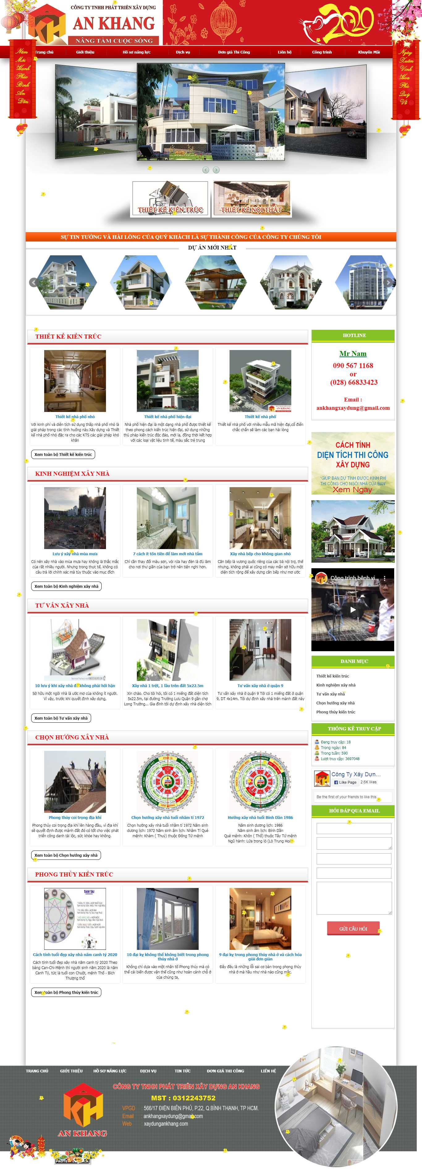 Thiết kế web xây dựng - xaydungankhang.com