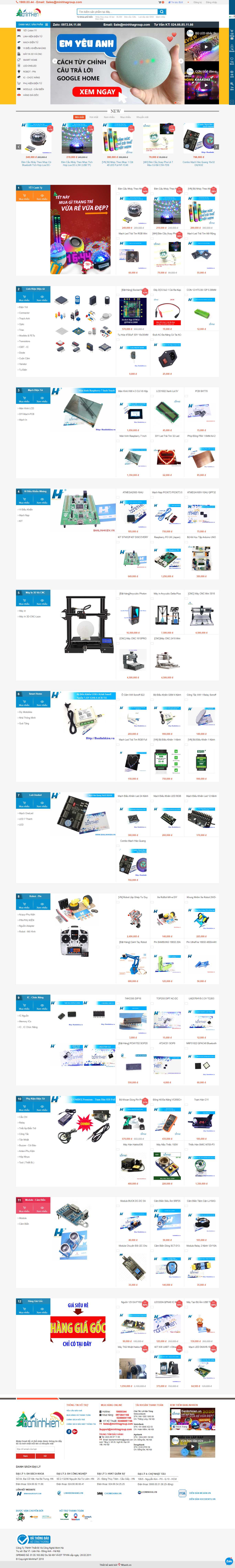 Thiết kế web điện tử - banlinhkien.com