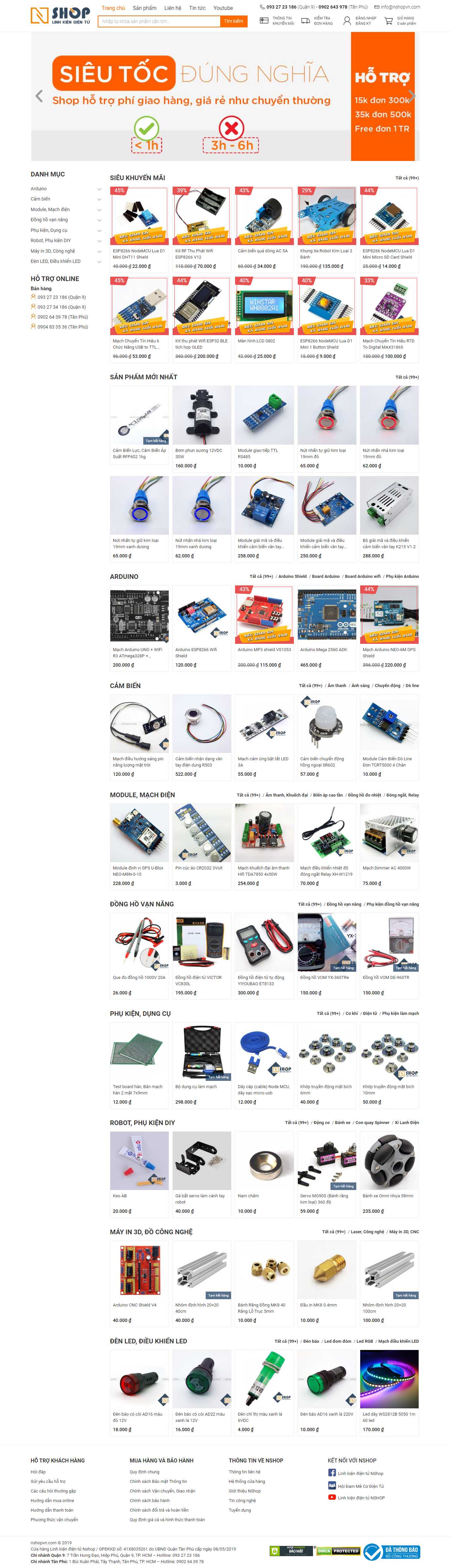 Thiết kế web điện tử - nshopvn.com