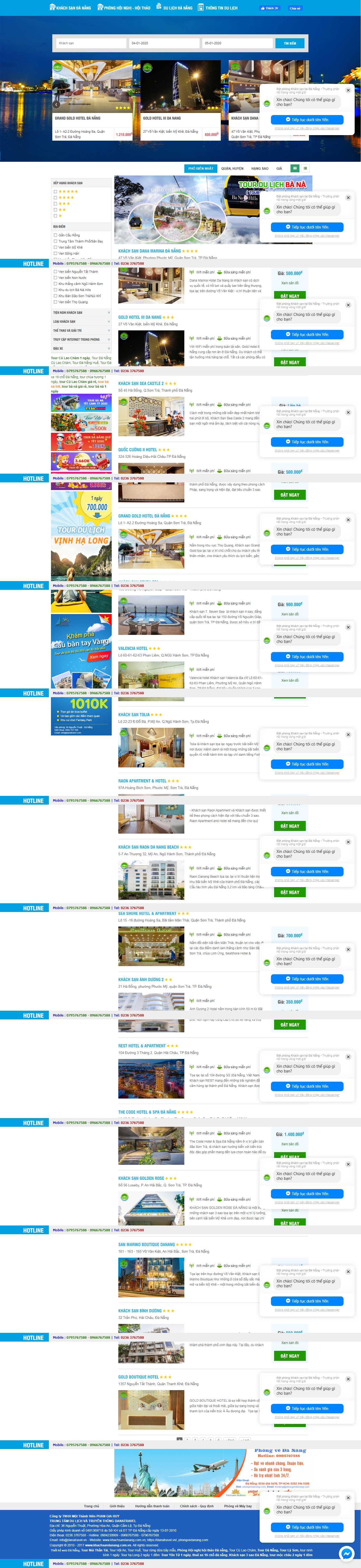 Thiết kế web cao cấp - khachsandanang.com.vn