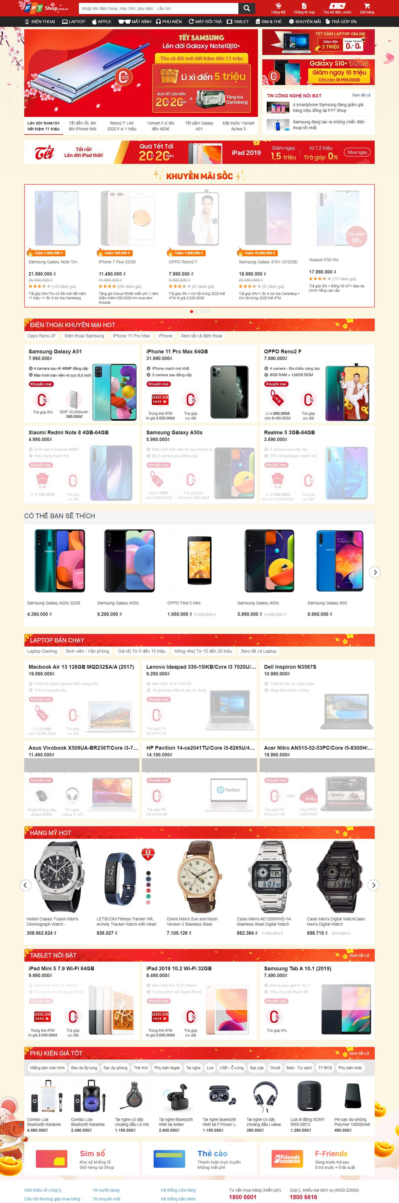 Thiết kế web cao cấp - fptshop.com.vn
