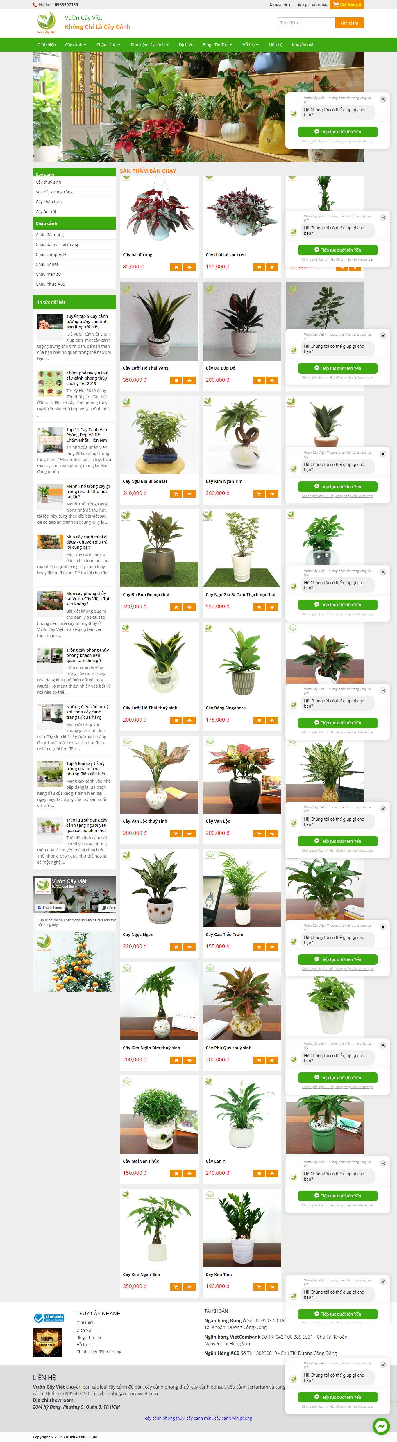 Thiết kế web cá nhân - vuoncayviet.com