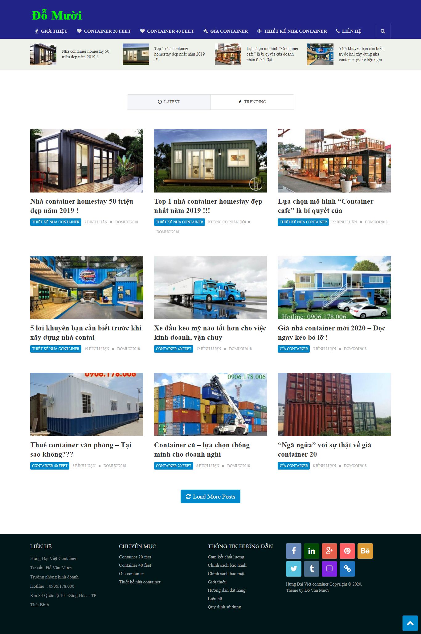 Thiết kế Web mua bán container - containervanphong12h.com