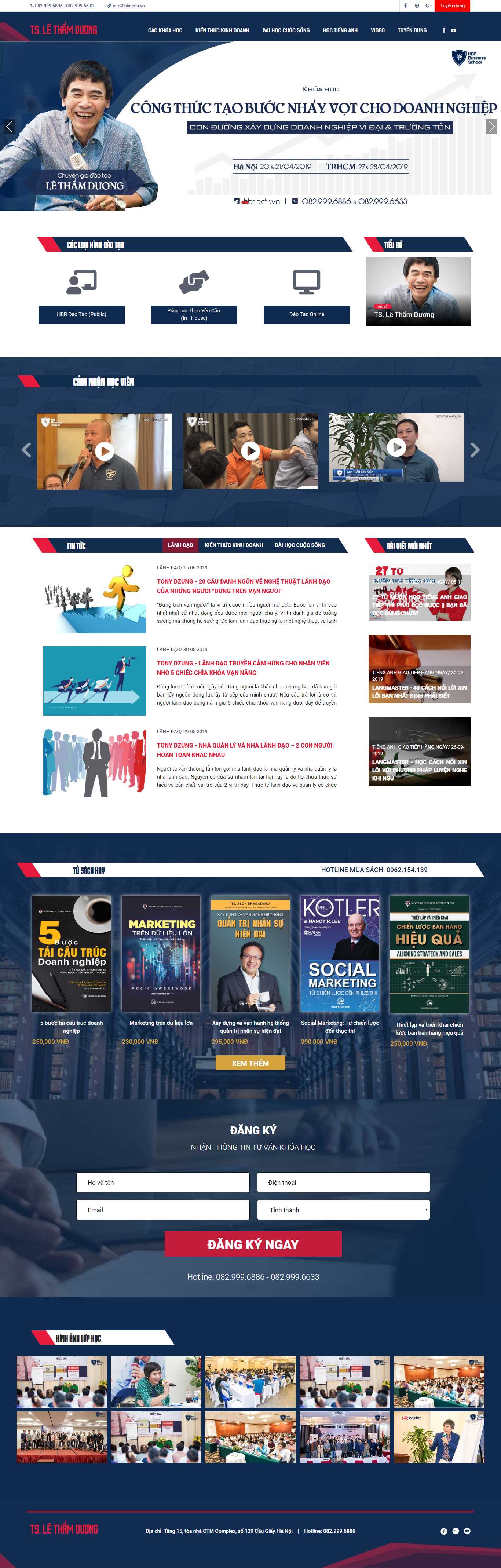 Thiết kế web người nổi tiếng - tslethamduong.com