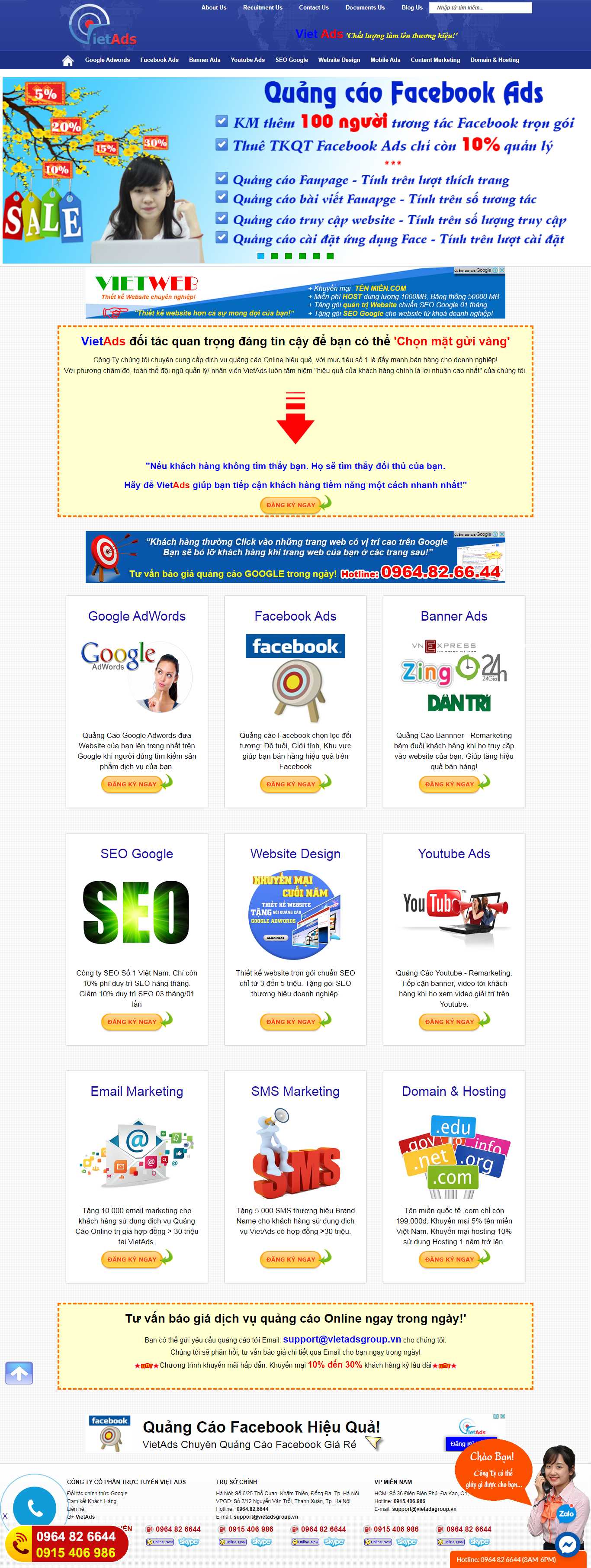 Thiết kế web quảng cáo google - vietadsgroup.vn