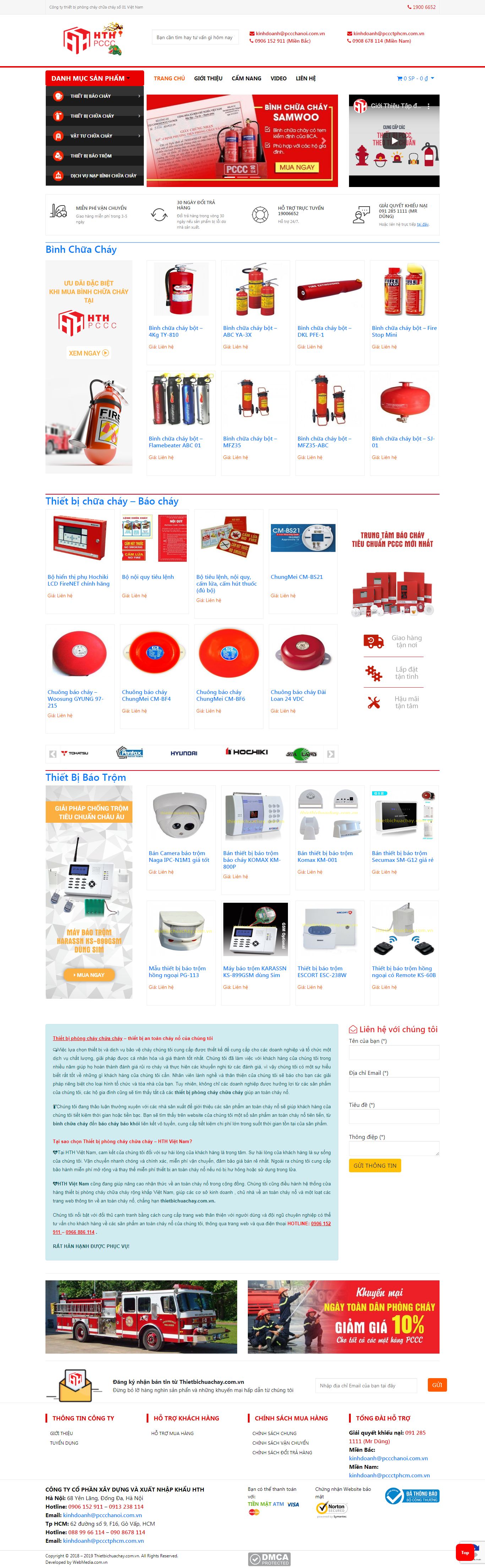 Thiết kế Web phòng cháy, chữa cháy - thietbichuachay.com.vn