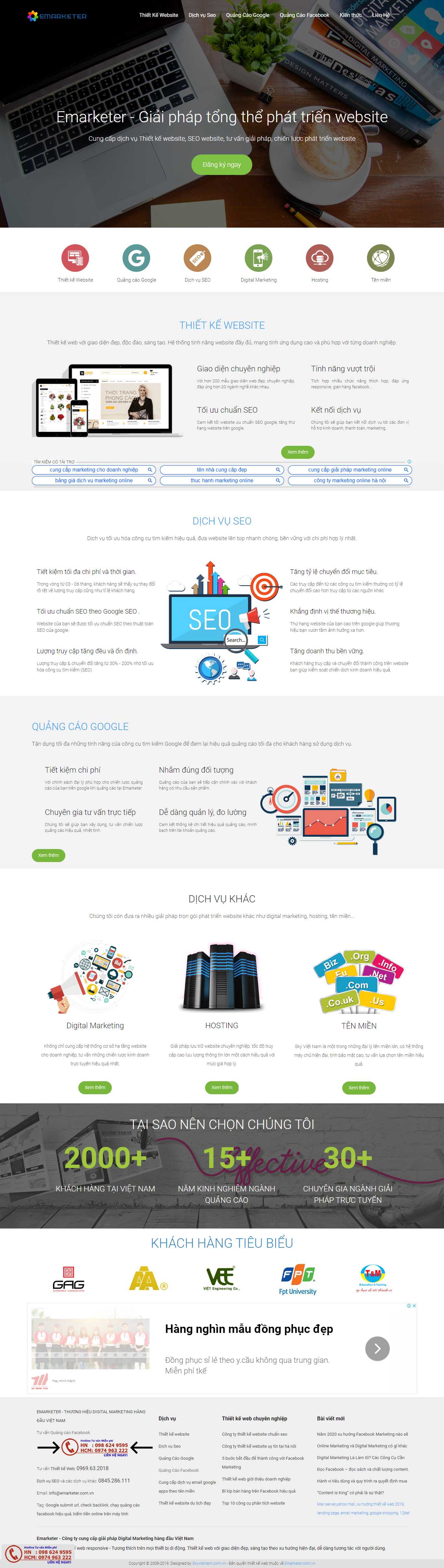 Thiết kế web quảng cáo facebook - emarketer.com.vn