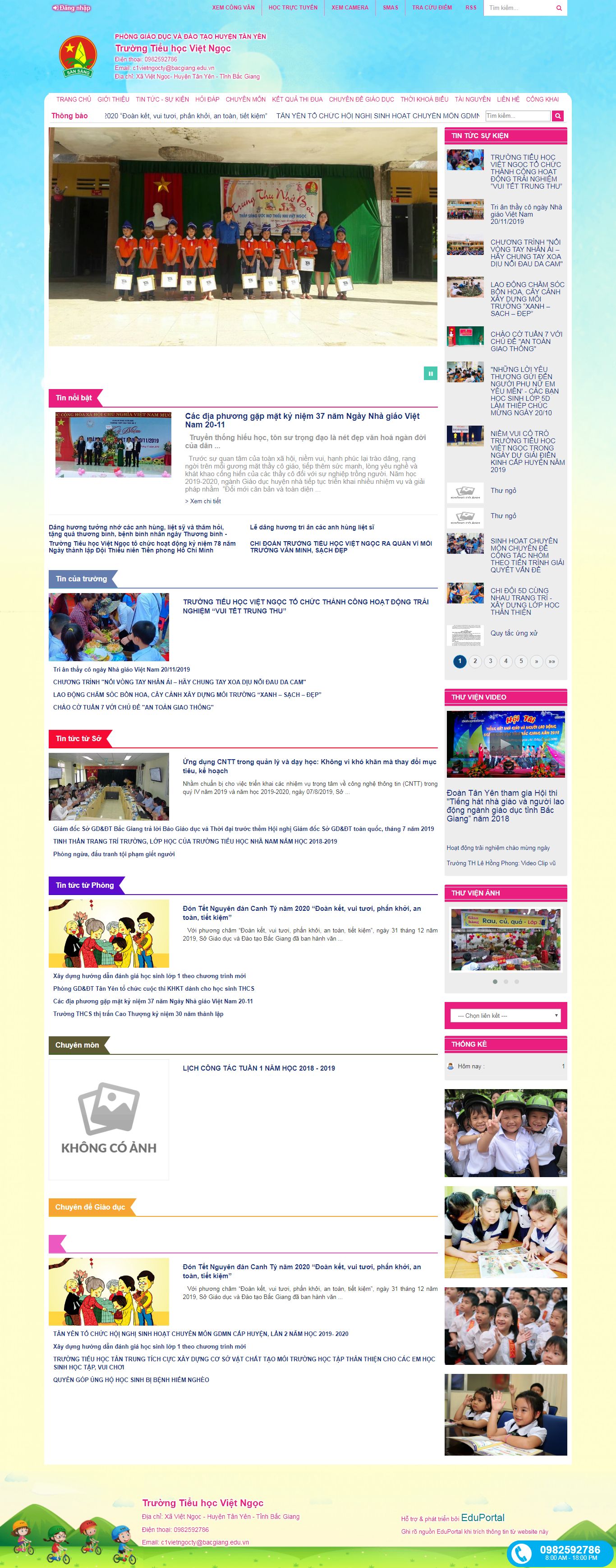 Thiết kế Web tiểu học - edu.viettel.vn