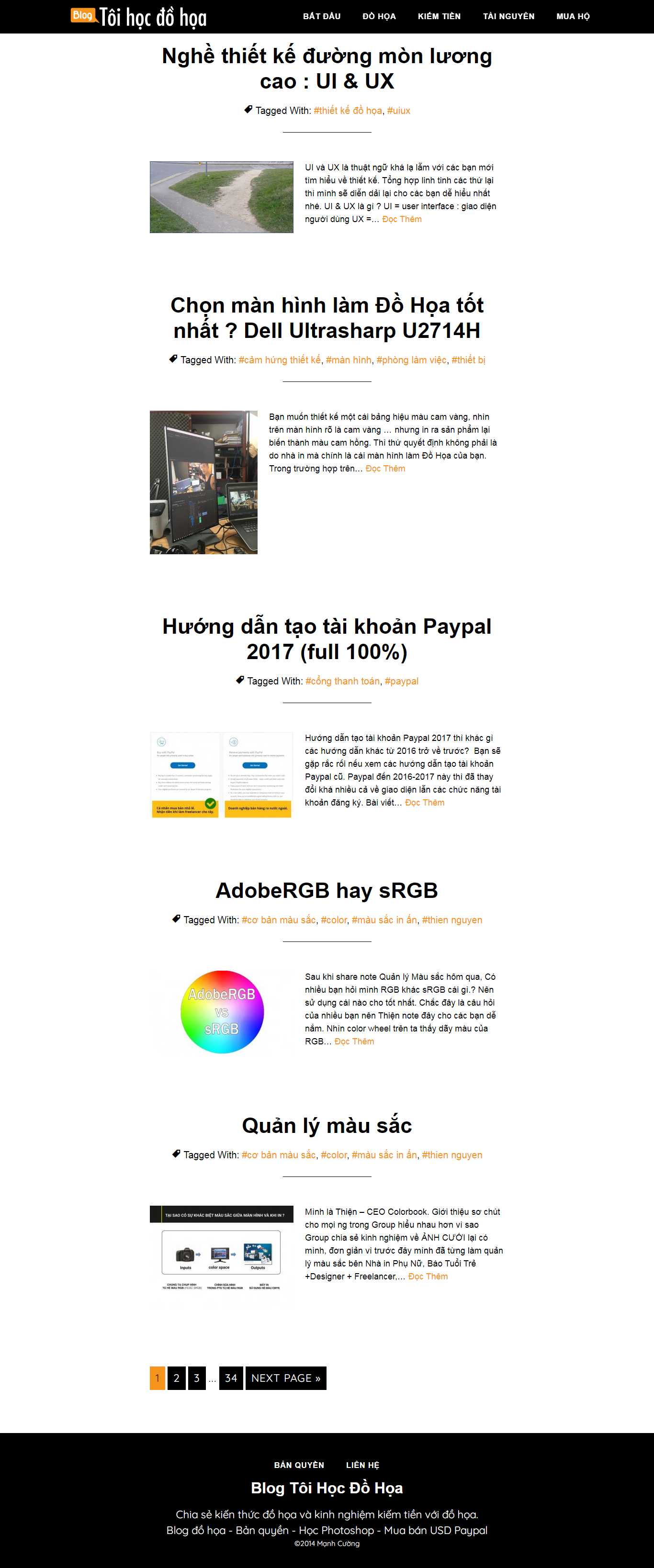 Thiết kế web thiết kế đồ họa - toihocdohoa.com