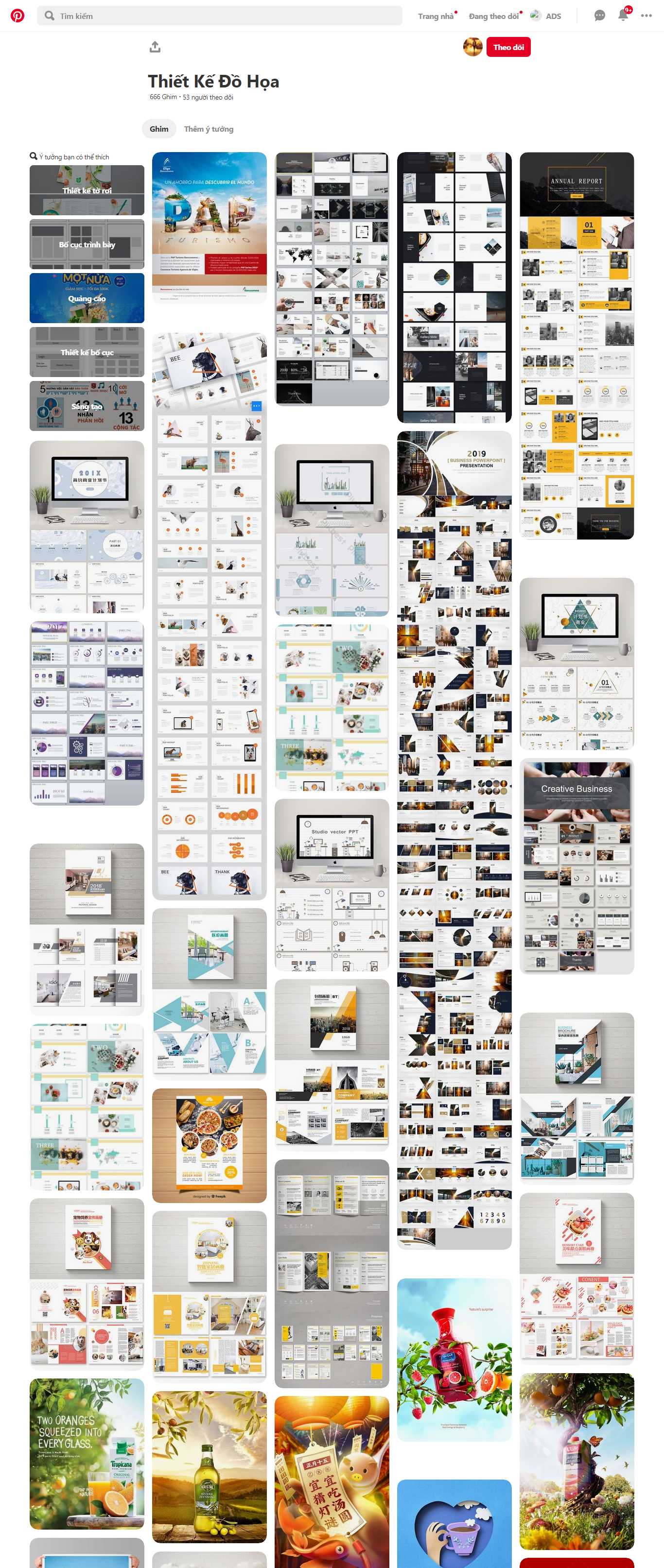 Thiết kế web thiết kế đồ họa - www.pinterest.com