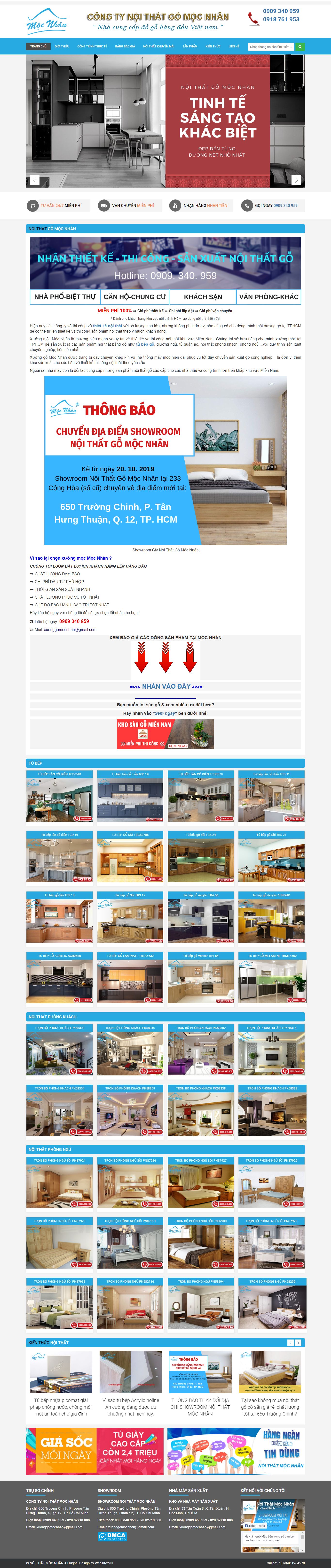 Thiết kế Web xưởng gỗ - xuongmocmiennam.com