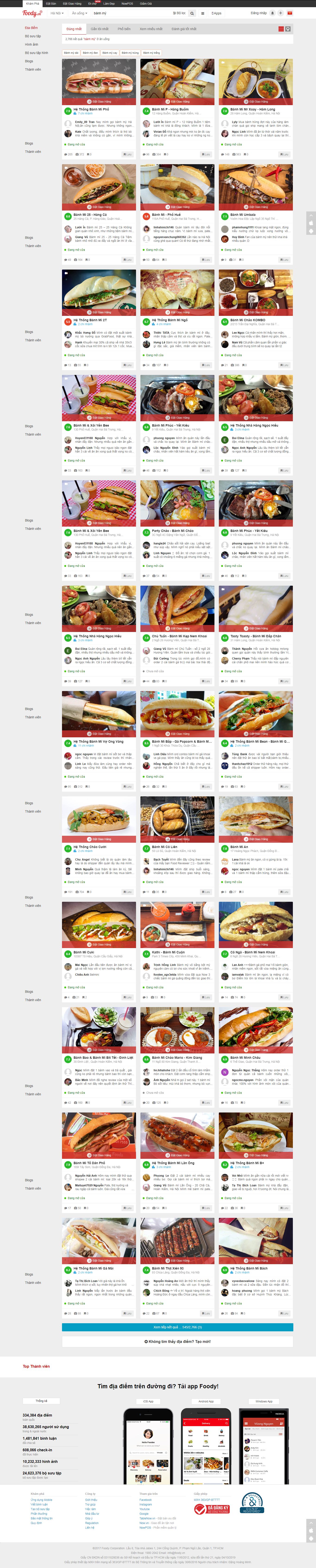 Thiết kế Web bán bánh mì - www.foody.vn