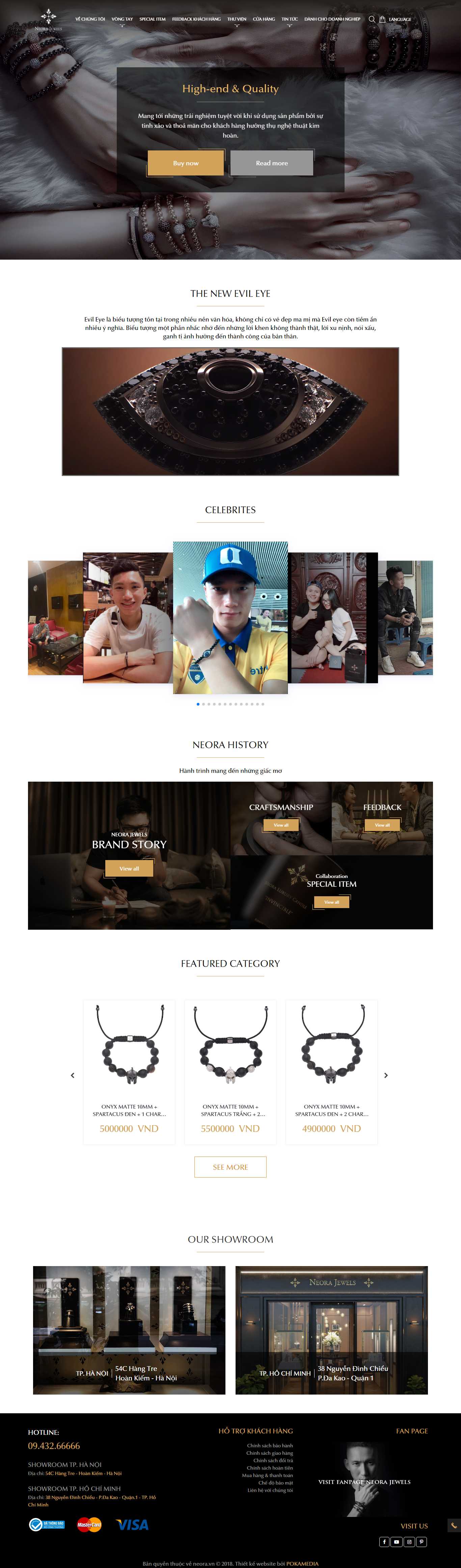 Thiết kế Web bán đồ phong thủy - neora.vn