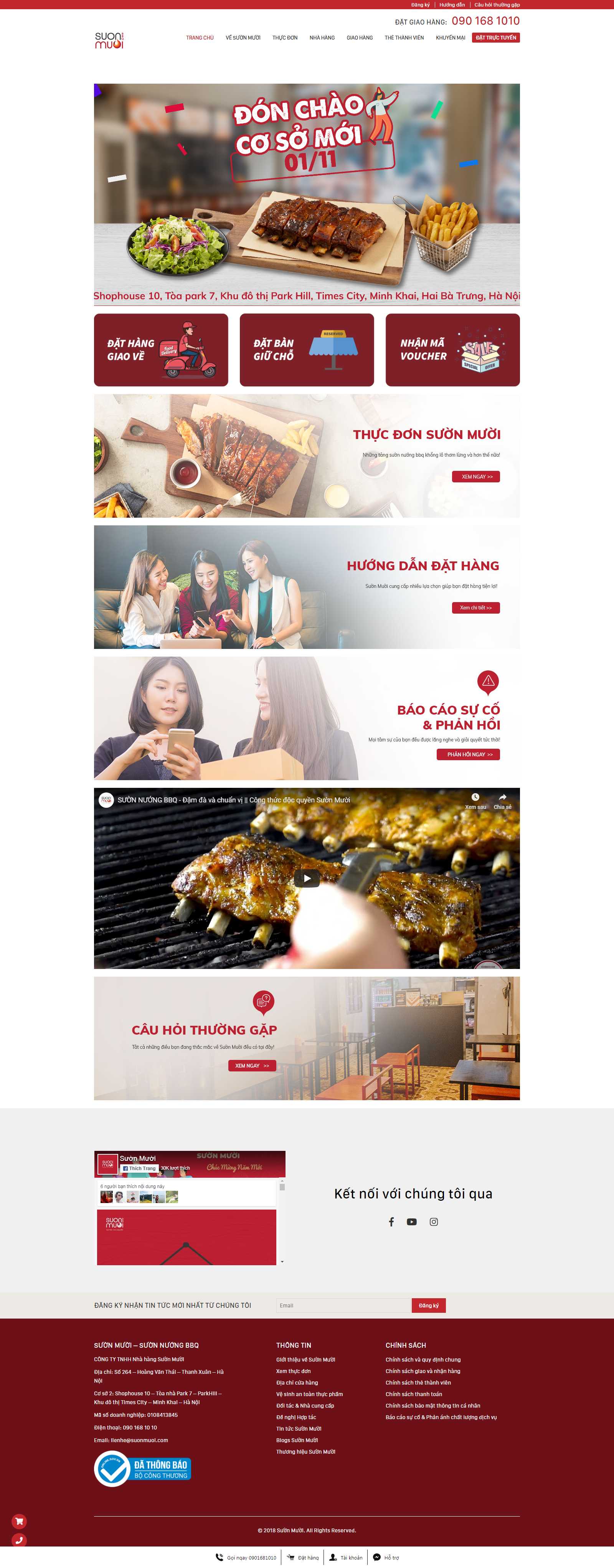 Thiết kế web bán đồ ăn vặt - suonmuoi.com