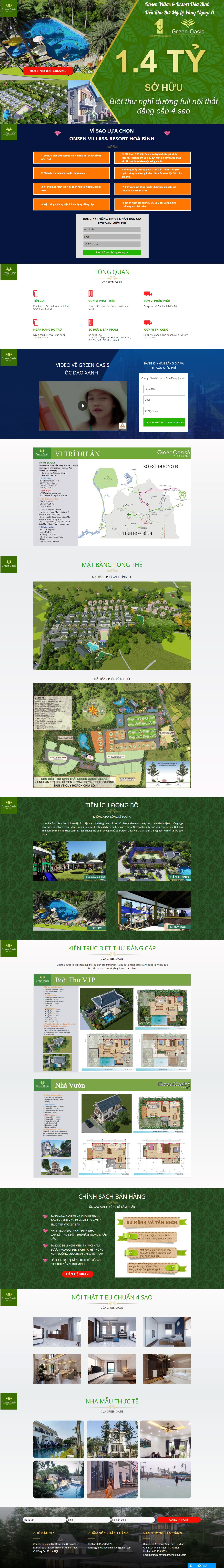 Thiết kế Web biệt thự, nghỉ dưỡng - www.datnenvendo.net