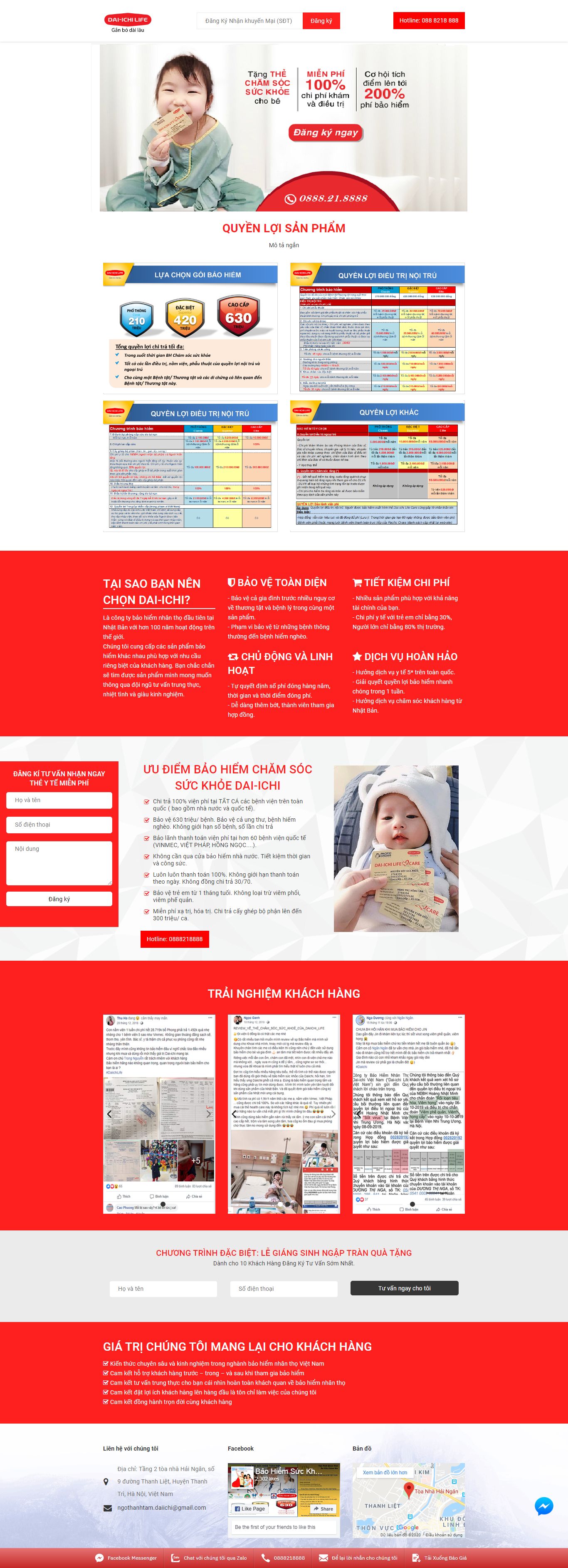 Thiết kế Web bán bảo hiểm - baohiemdaiichi.vn