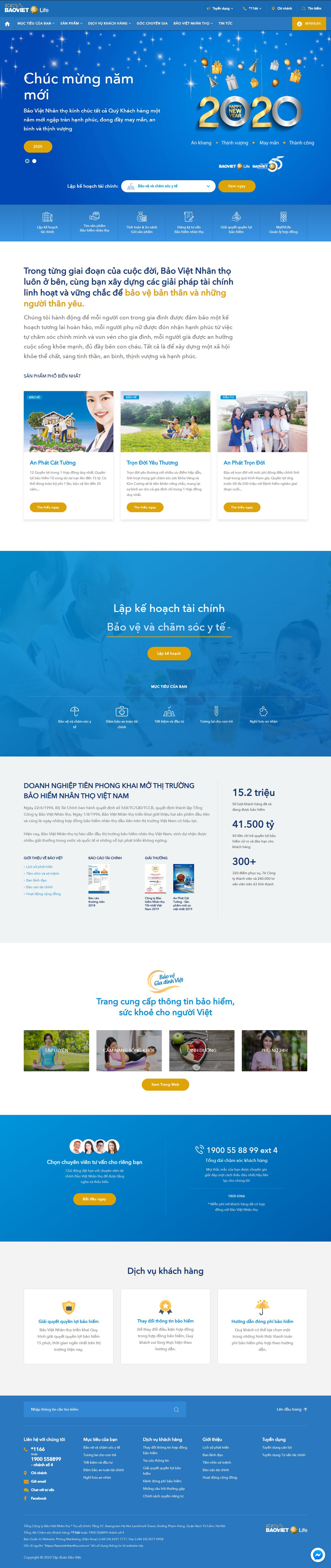 Thiết kế Web bán bảo hiểm - www.baovietnhantho.com.vn