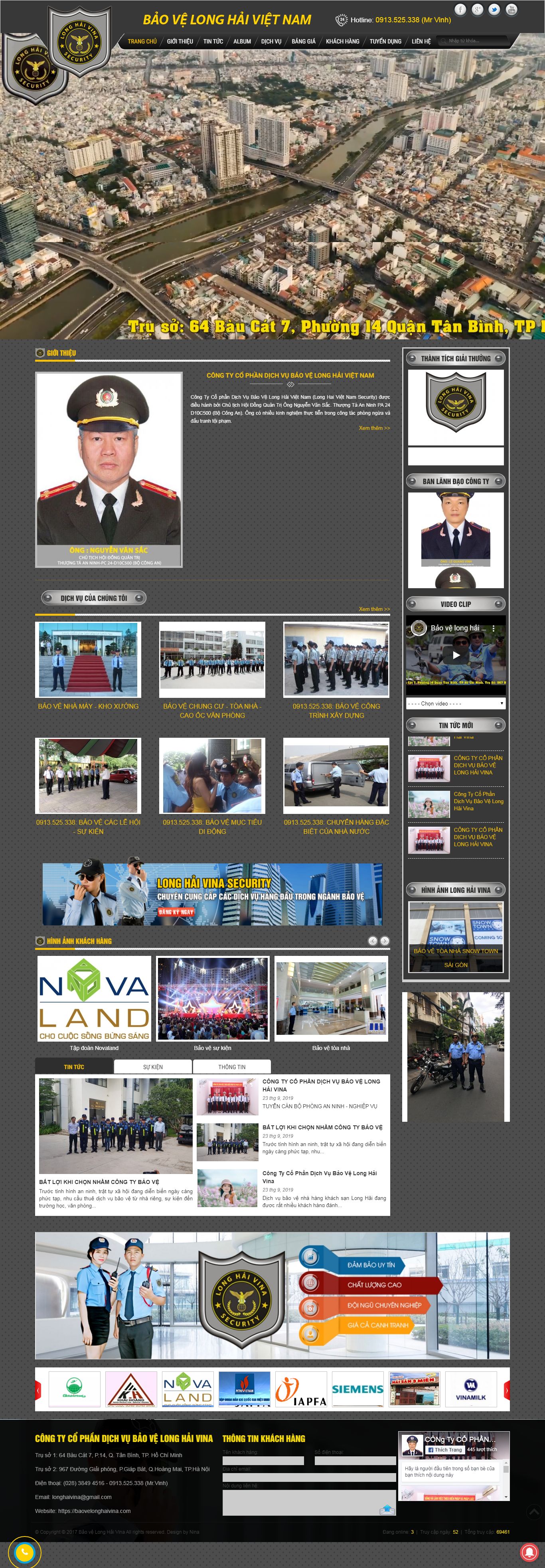 Thiết kế Web thuê vệ sĩ - baovelonghaivina.com
