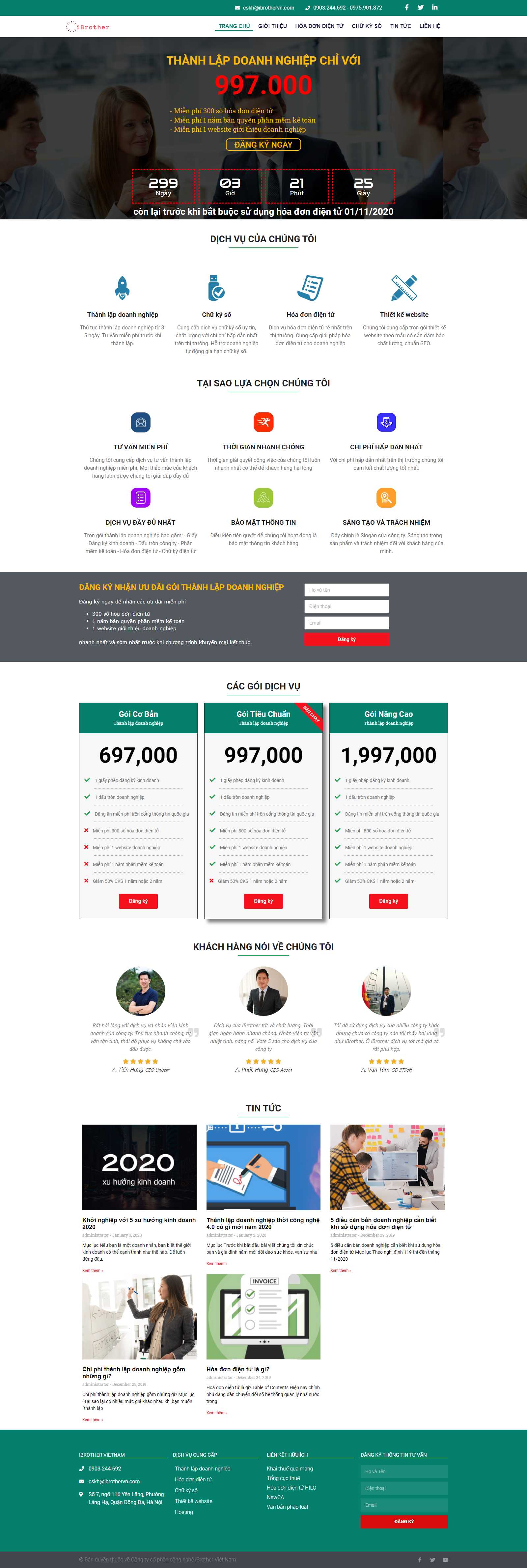 Thiết kế web khởi nghiệp - ibrothervn.com