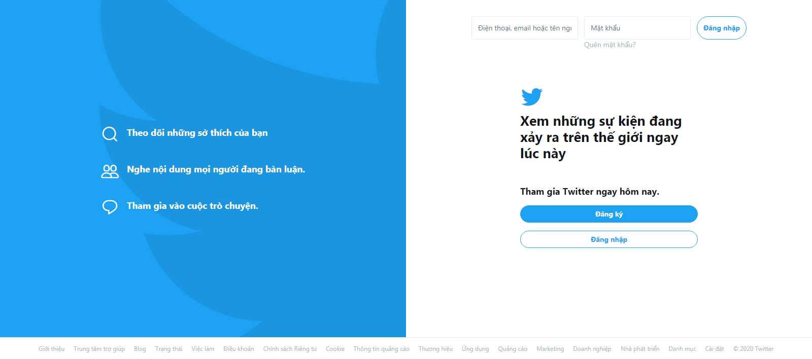 Thiết kế web mạng xã hội - twitter.com
