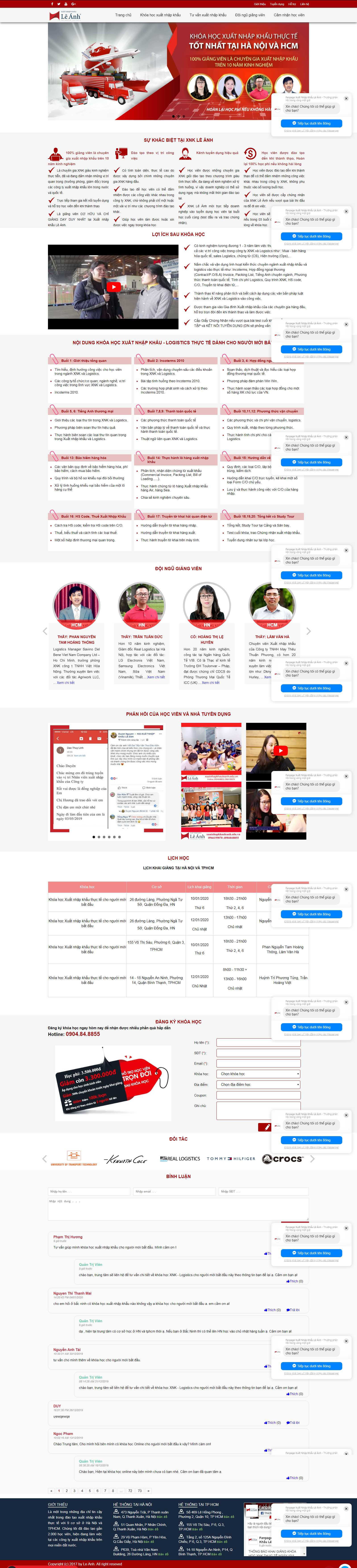 Thiết kế web xuất khẩu - xuatnhapkhauleanh.edu.vn